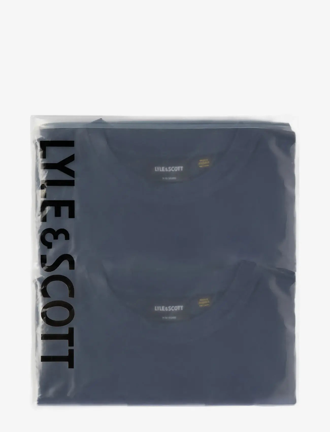 Lyle & Scott - 2-Pack Plain T-Shirt - kortärmade t-shirts - z99 navy - 2