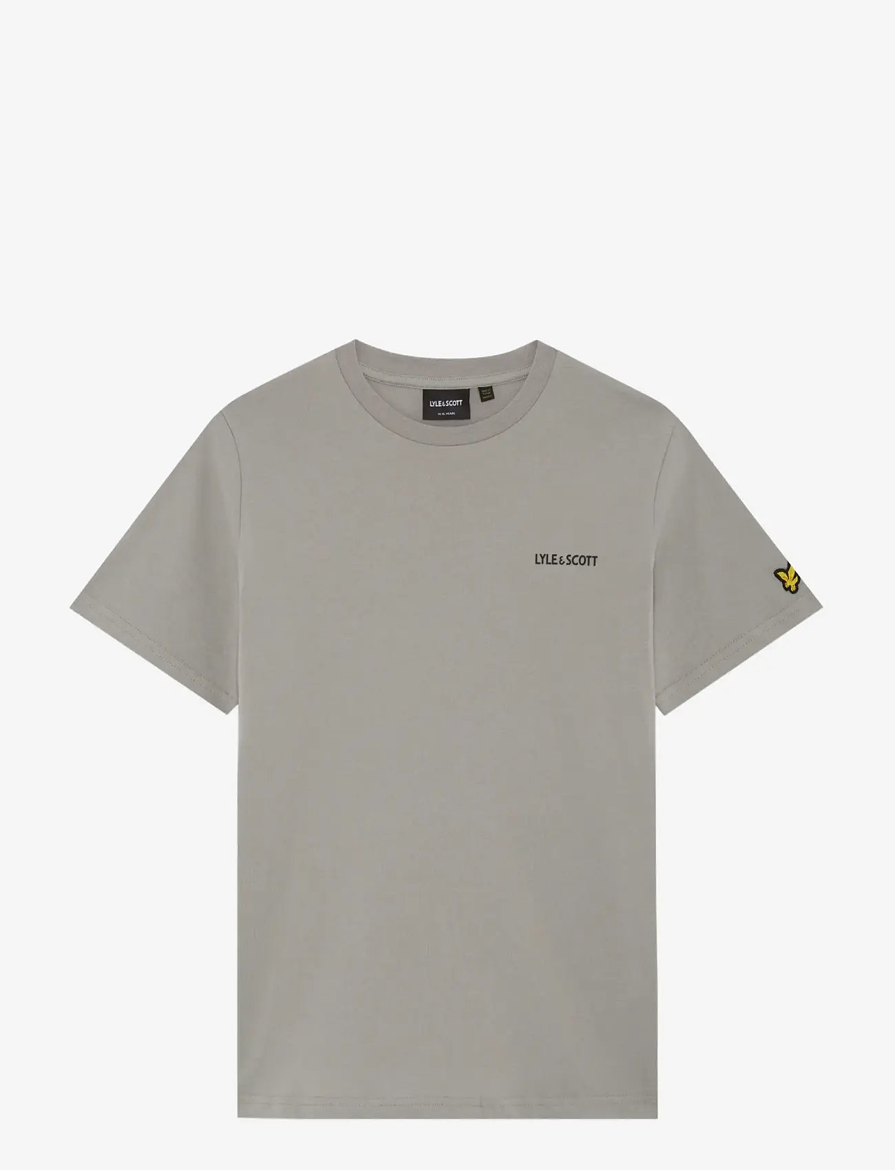 Lyle & Scott - Logo Print T-shirt - short-sleeved t-shirts - w742 cold grey - 1
