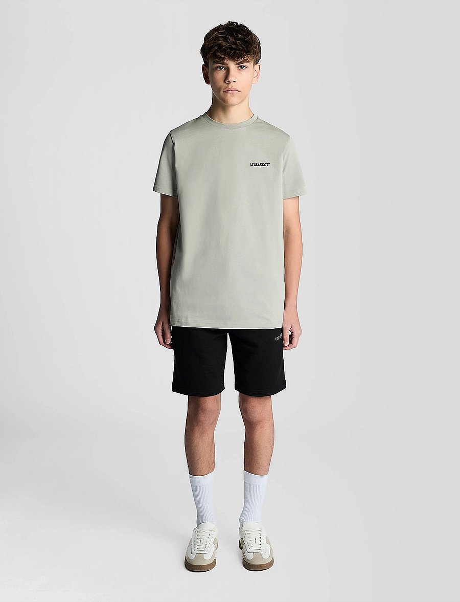 Lyle & Scott - Logo Print T-shirt - kurzärmelige - w742 cold grey - 2
