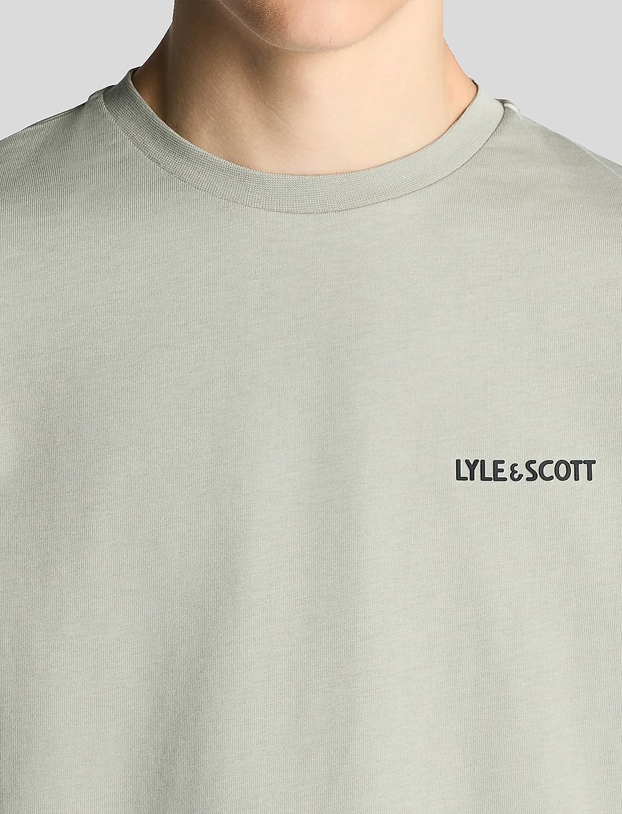 Lyle & Scott - Logo Print T-shirt - kurzärmelige - w742 cold grey - 4