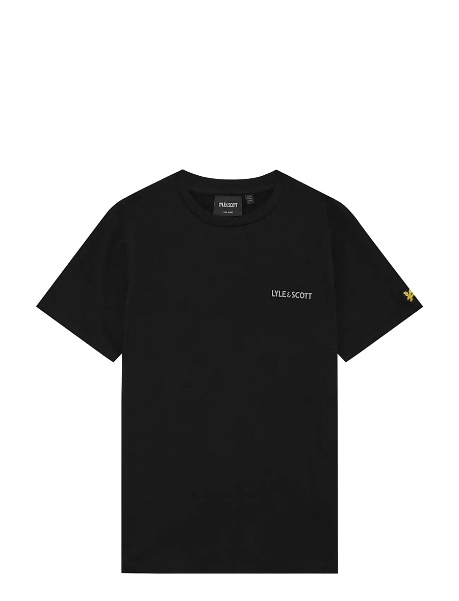 Lyle & Scott - Logo Print T-shirt - kurzärmelige - z865 jet black - 1
