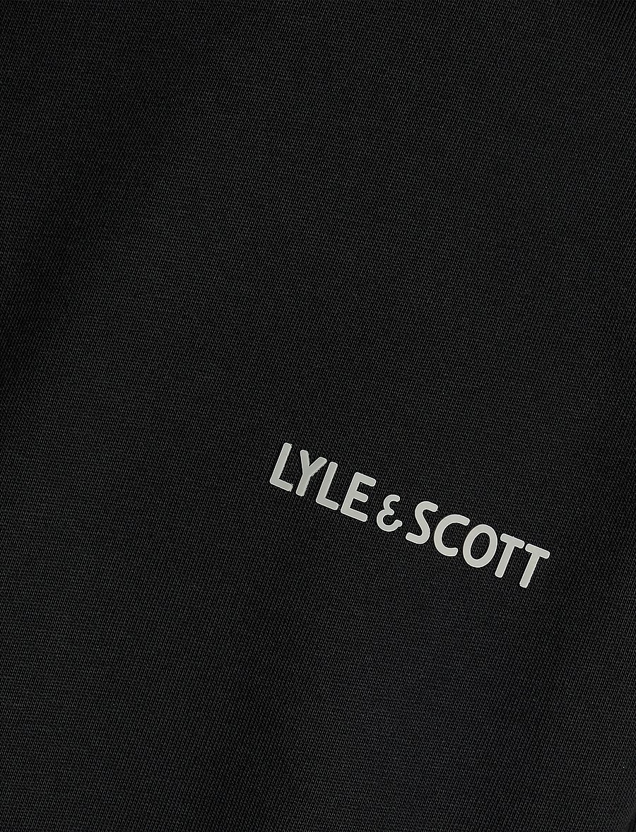Lyle & Scott - Logo Print T-shirt - kurzärmelige - z865 jet black - 5