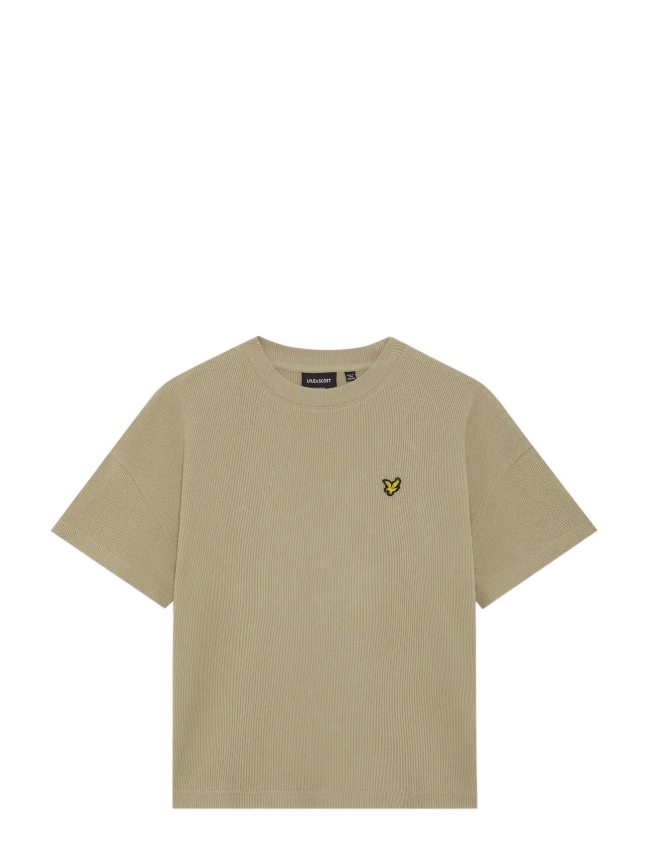 Lyle & Scott Waffle T-shirt - Lyle & Scott - X37 DARK SAND / beige