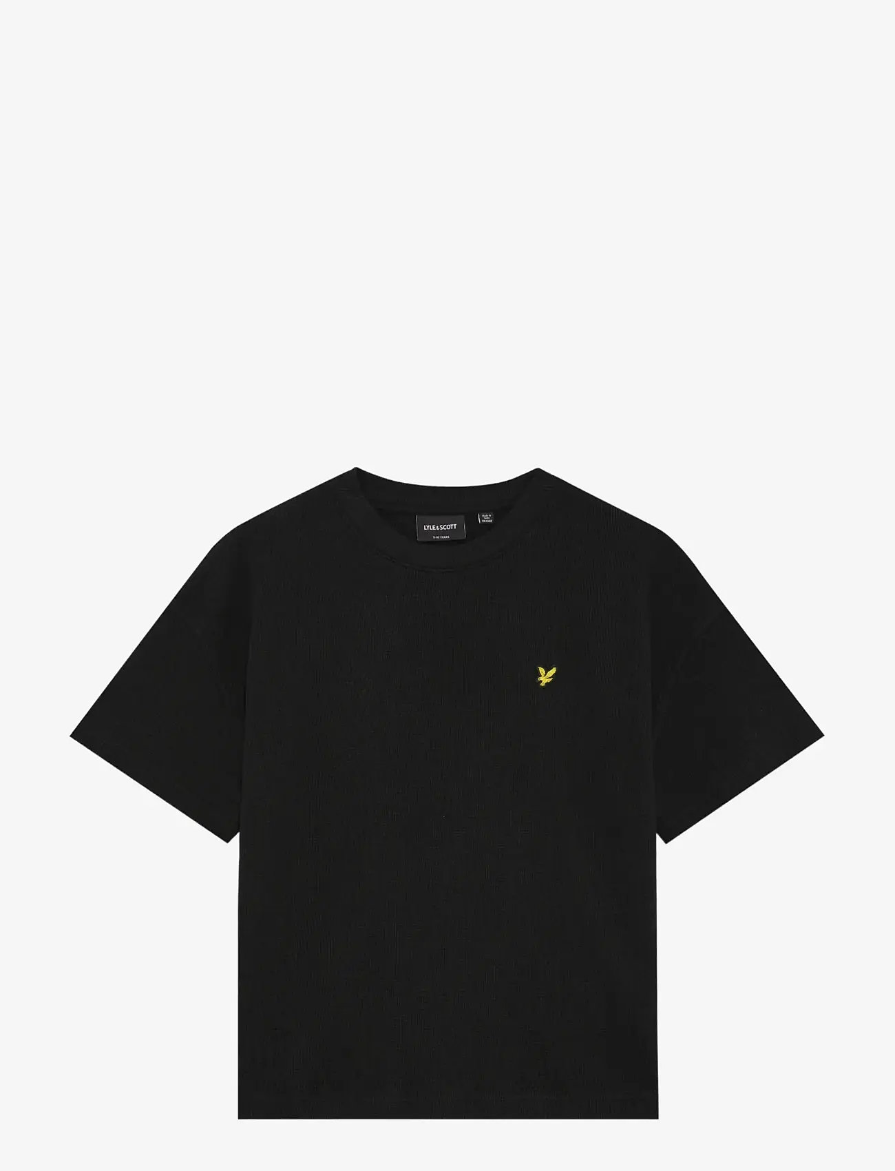 Lyle & Scott - Waffle T-shirt - kurzärmelige - z865 jet black - 1