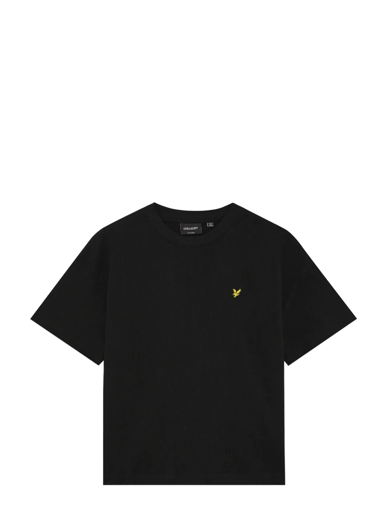 Lyle & Scott Waffle T-shirt - Teens 9-14 år - Z865 JET BLACK / black