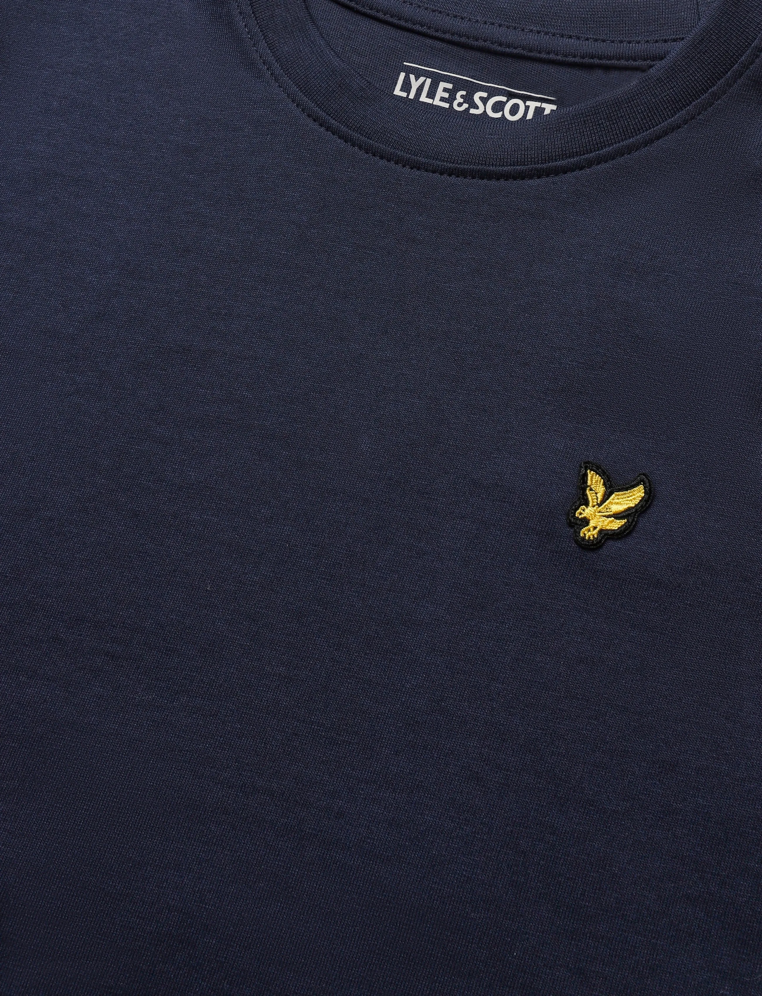 Lyle & Scott - Midweight Cotton Plain T-Shirt - kortærmede t-shirts - blue night - 2
