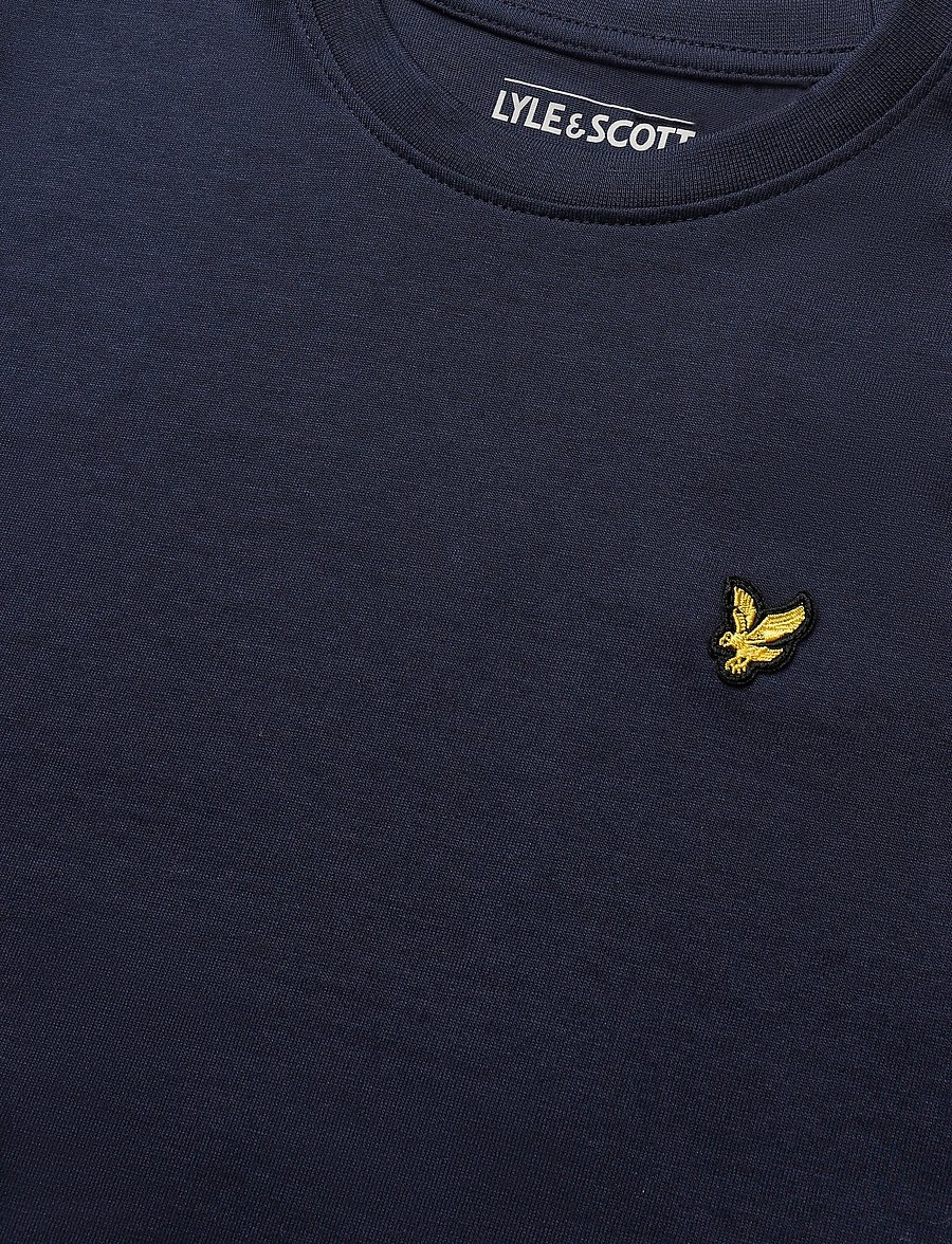 Lyle & Scott - Midweight Cotton Plain T-Shirt - kurzärmelige - blue night - 2