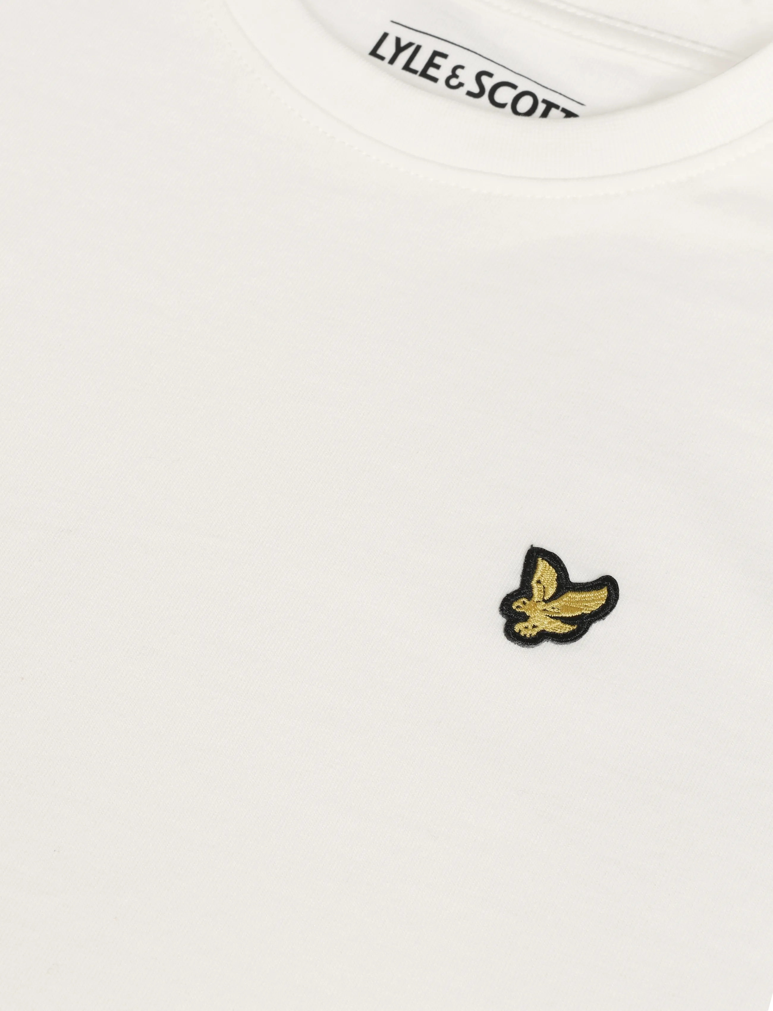 Lyle & Scott - Midweight Cotton Plain T-Shirt - kortärmade t-shirts - chalk - 2