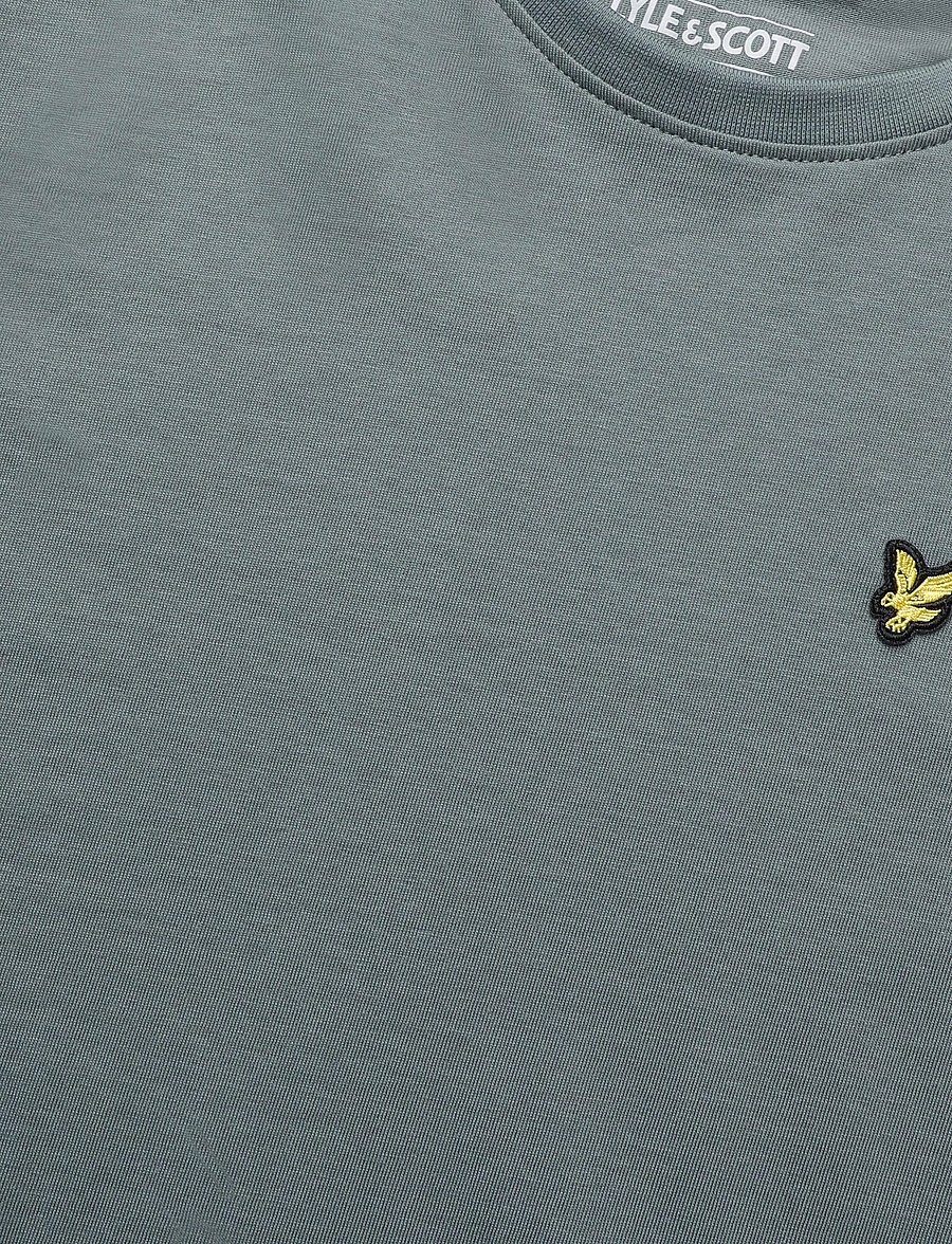 Lyle & Scott - Midweight Cotton Plain T-Shirt - kurzärmelige - green mercurial - 2