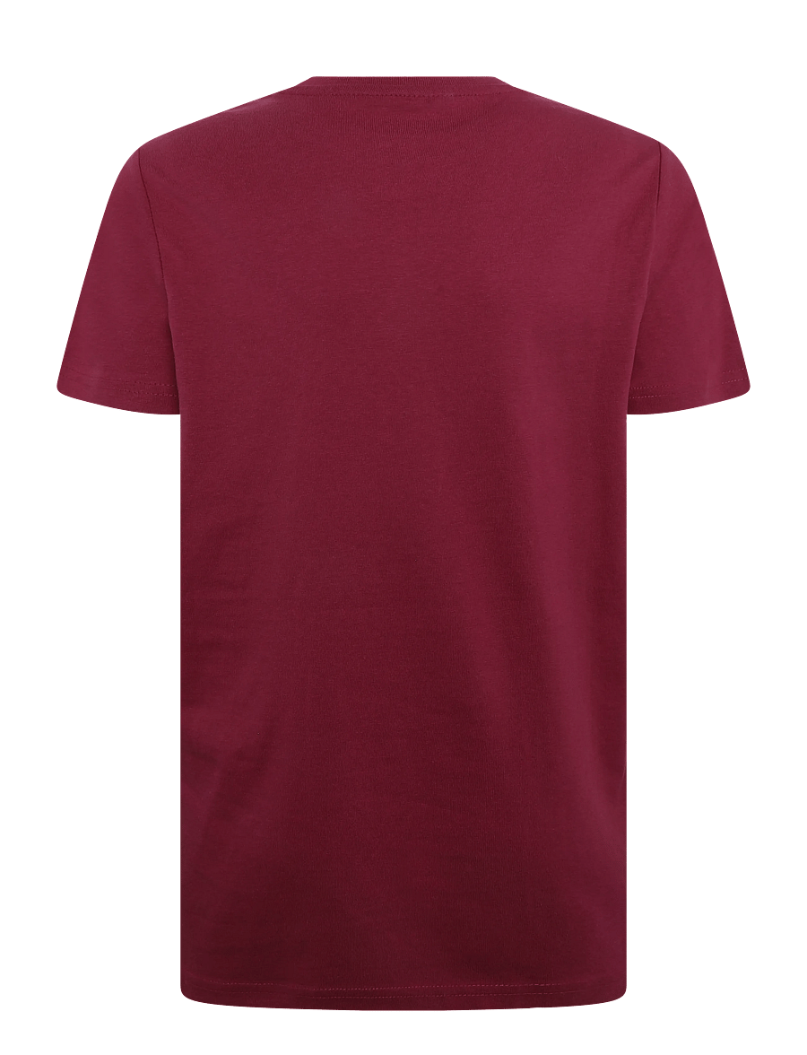 Lyle & Scott - Midweight Cotton Plain T-Shirt - kurzärmelige - rich burgundy - 1
