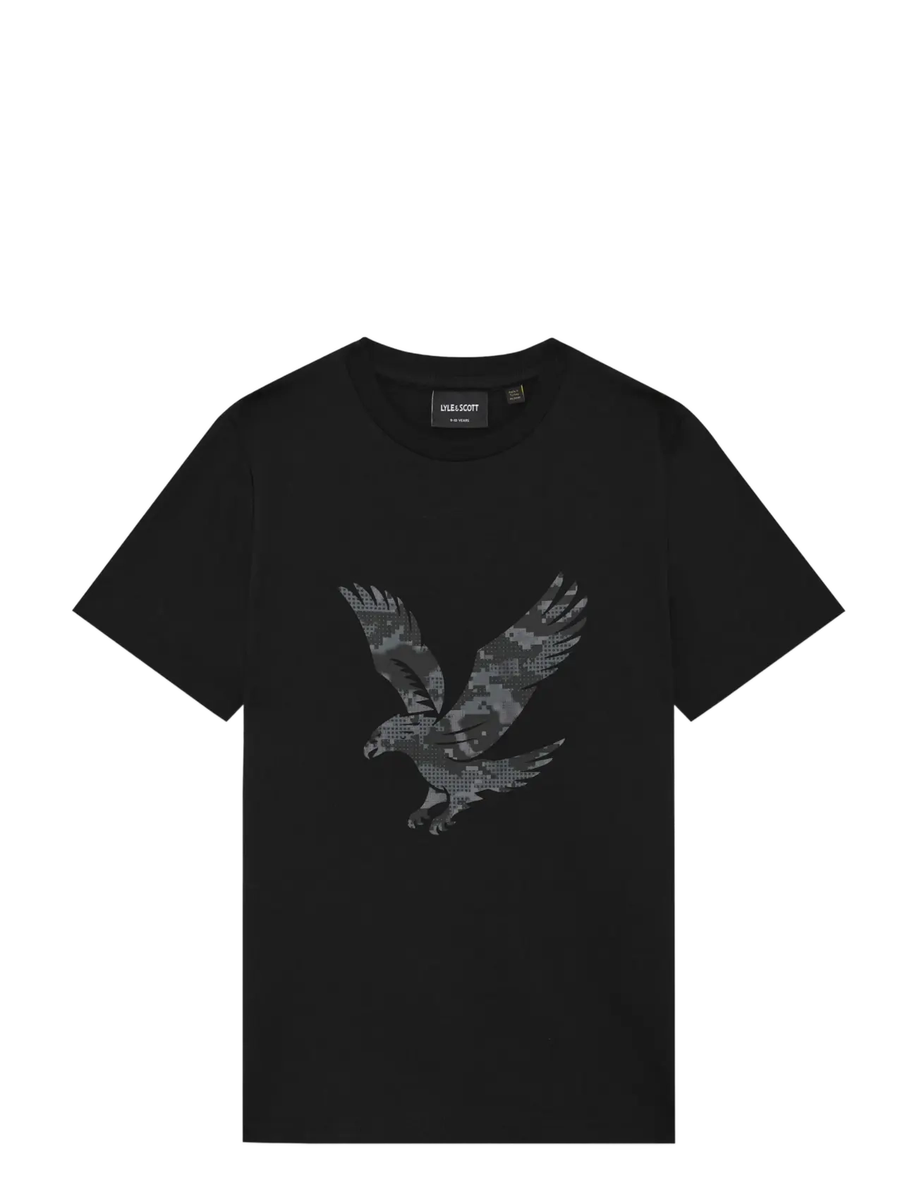 Lyle & Scott Pixelated Eagle Graphic T-shirt - Kinderen  2-8 jaar - JET BLACK / black
