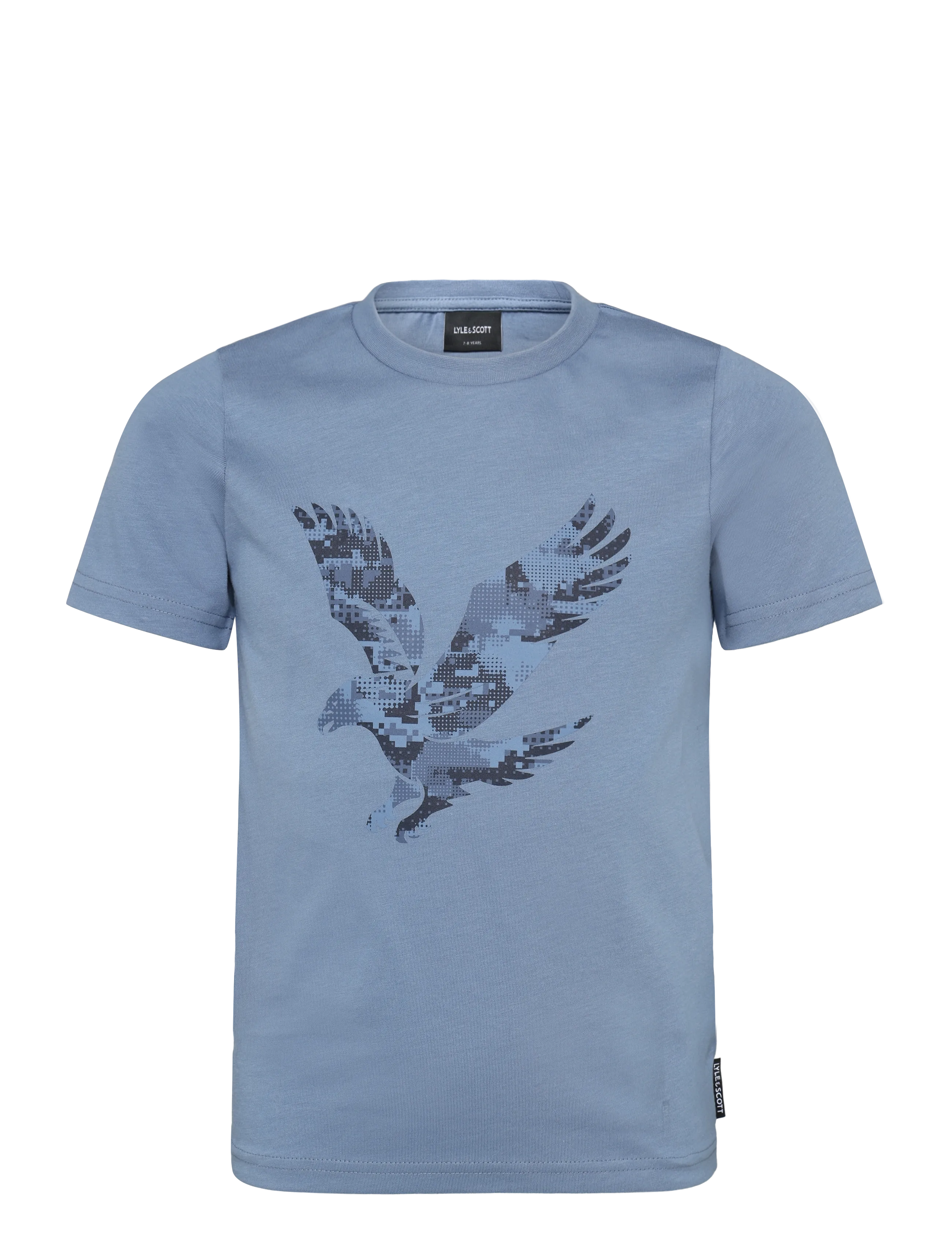 Lyle & Scott Pixelated Eagle Graphic T-shirt - T-särgid - POWER BLUE / blue