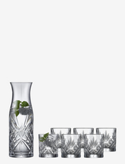 Lyngby Glas - Carafe set Melodia 7 pcs Crystal - drinking glasses & tumblers - transparen - 0