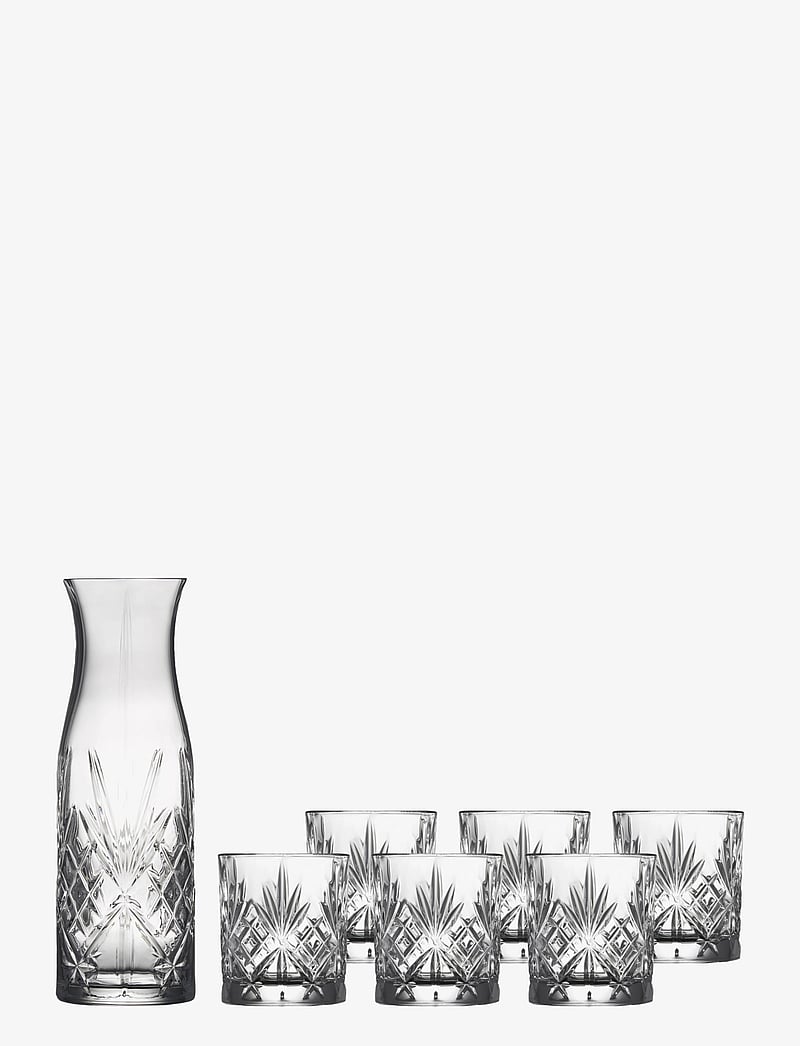 Lyngby Glas - Carafe set Melodia 7 pcs Crystal - transparen - 1