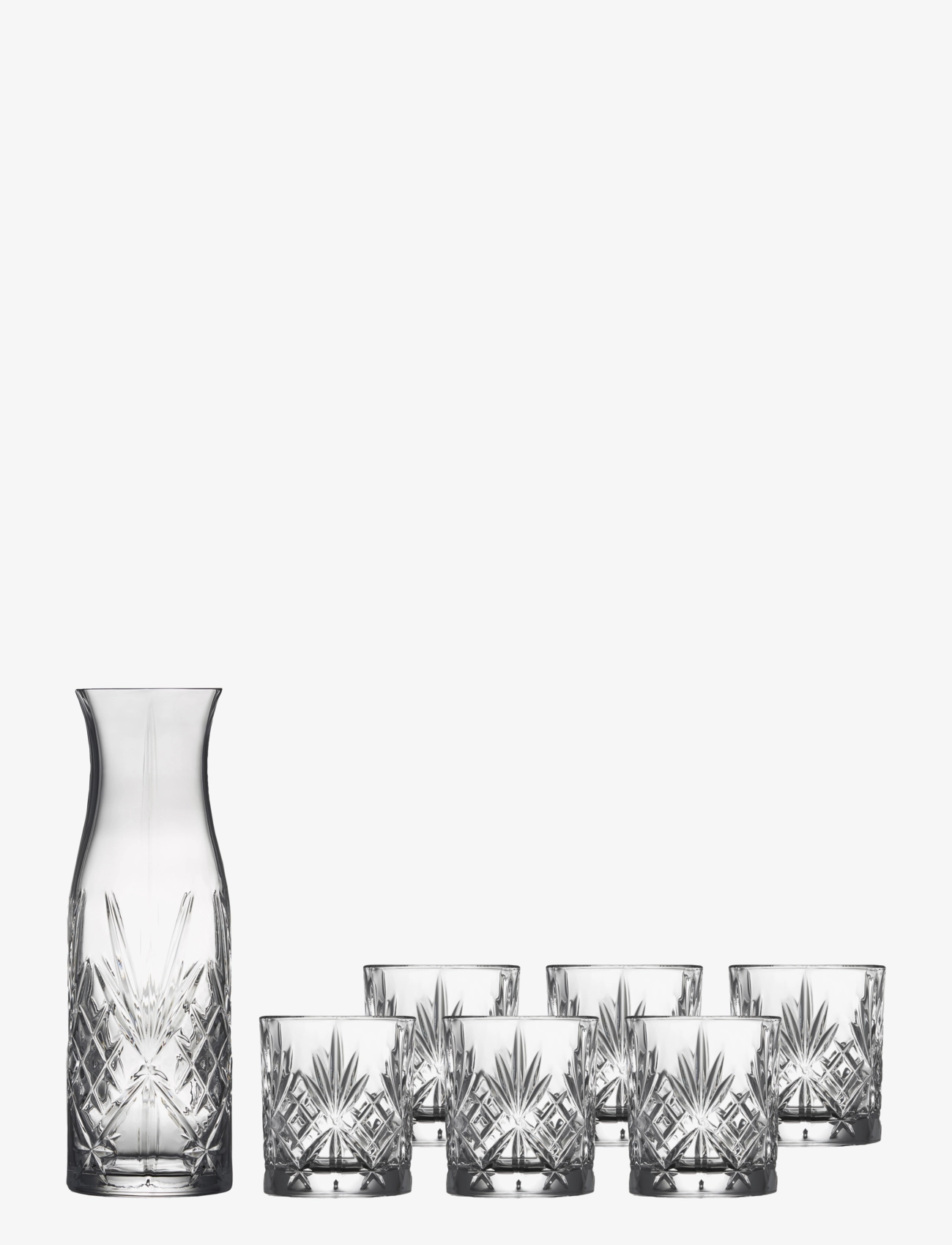 Lyngby Glas - Karaffset melodia 7 delar kristall - transparen - 1