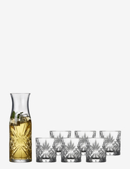 Lyngby Glas - Carafe set Melodia 7 pcs Crystal - drinking glasses & tumblers - transparen - 2