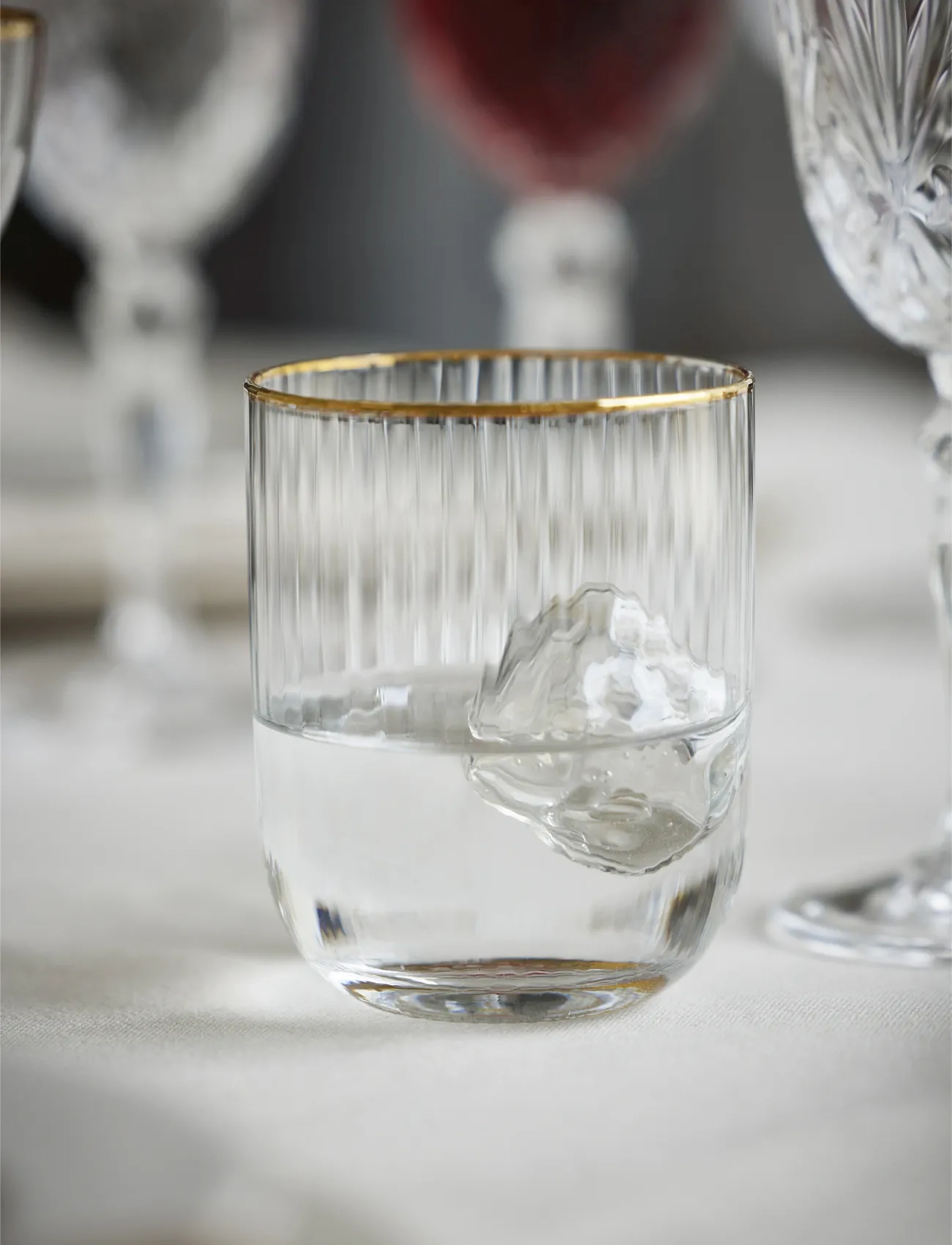 Lyngby Glas Tumbler Palermo Gold 35Cl 4Stk, 35 cl, Glass, Nackt - Drinking Homeware
