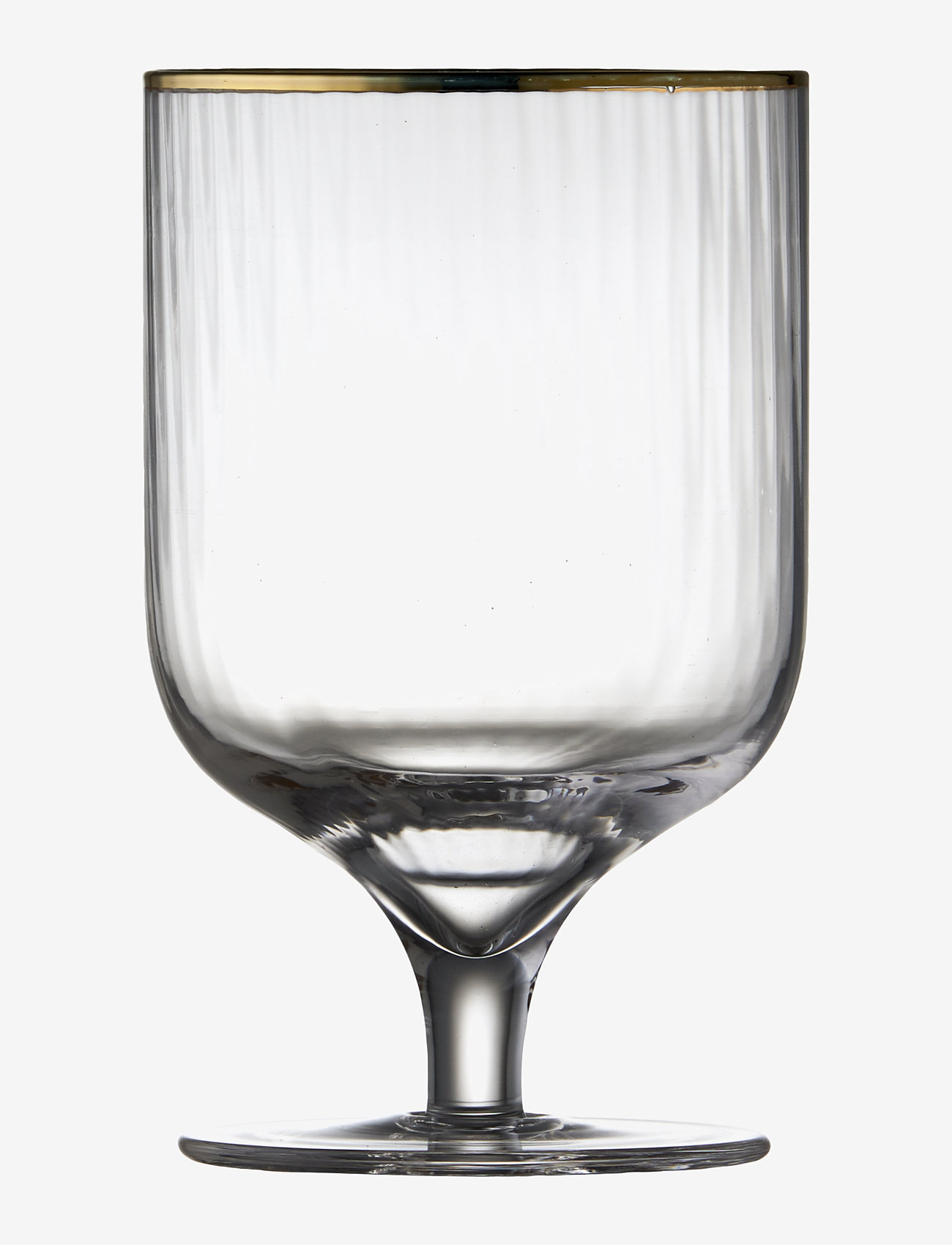 Lyngby Glas - Wine glass Palermo Gold 30cl 4pcs - die niedrigsten preise - transparen - 1