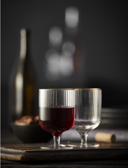 Lyngby Glas - Wine glass Palermo Gold 30cl 4pcs - alhaisimmat hinnat - transparen - 3