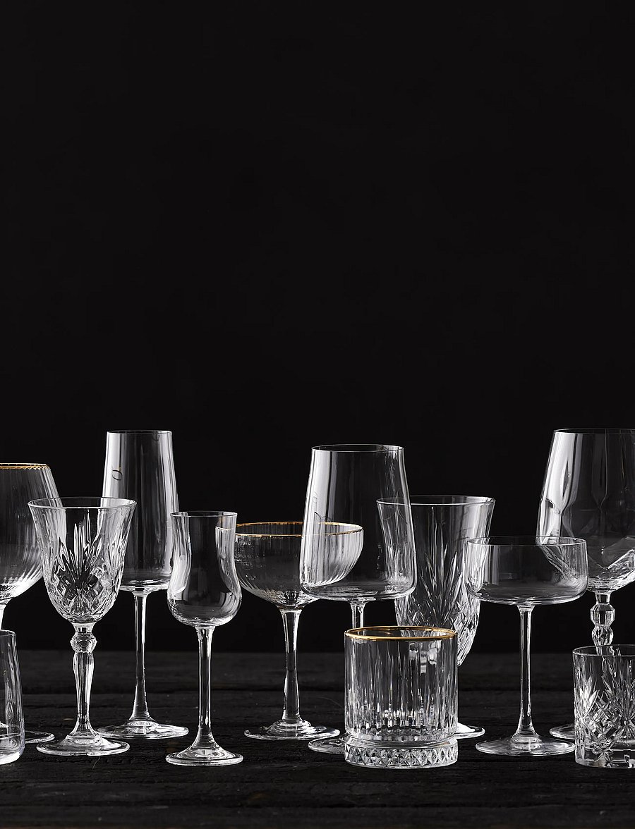Lyngby Glas - Gin & tonic glass Palermo Gold 65cl 4pcs - kokteili- ja martiiniklaasid - transparen - 0