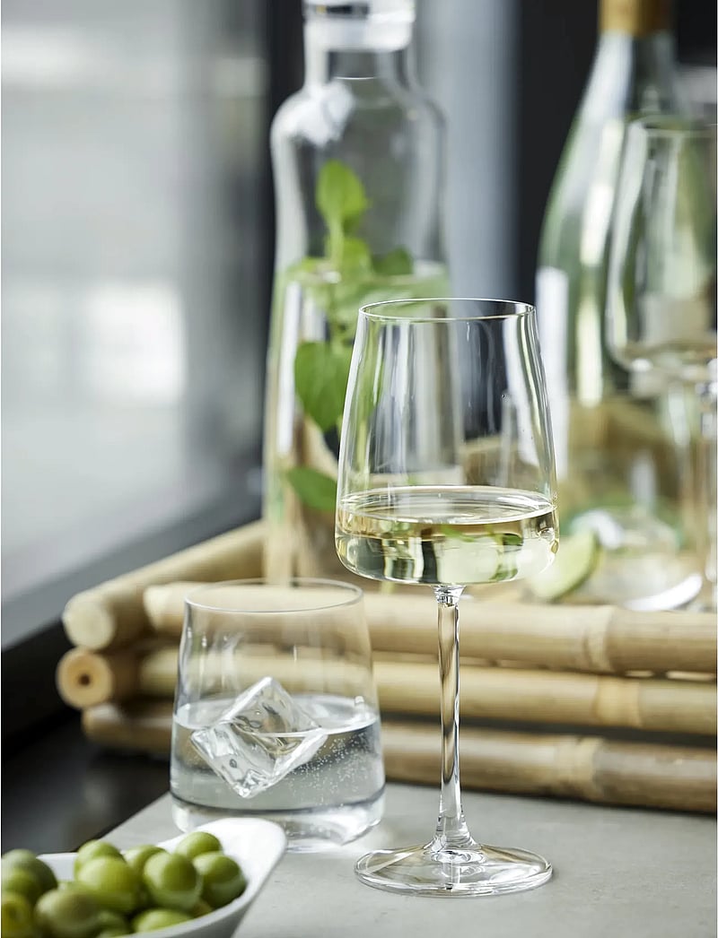 Lyngby Glas - White wine glass Zero 4pcs - baltvīna glāzes - klar - 0