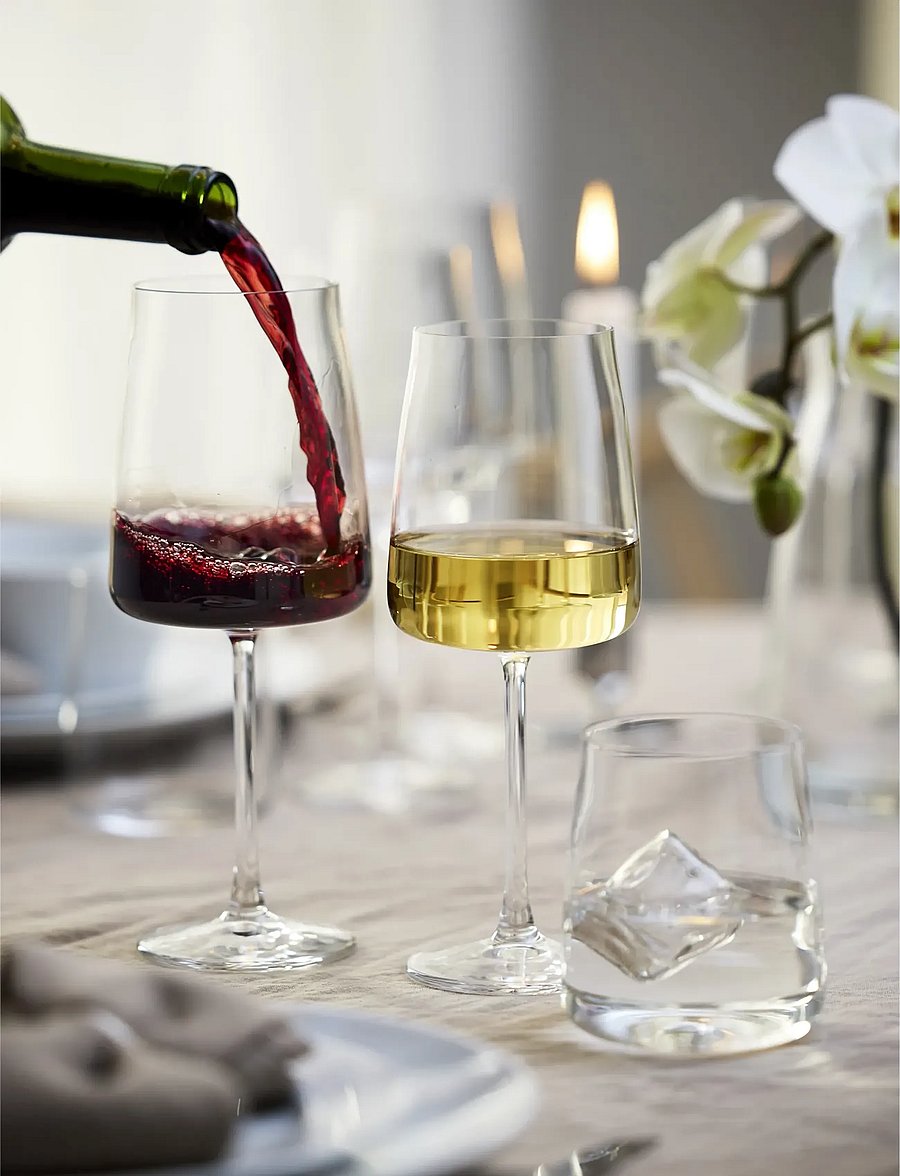 Lyngby Glas - White wine glass Zero 4pcs - valge veini pokaalid - klar - 4