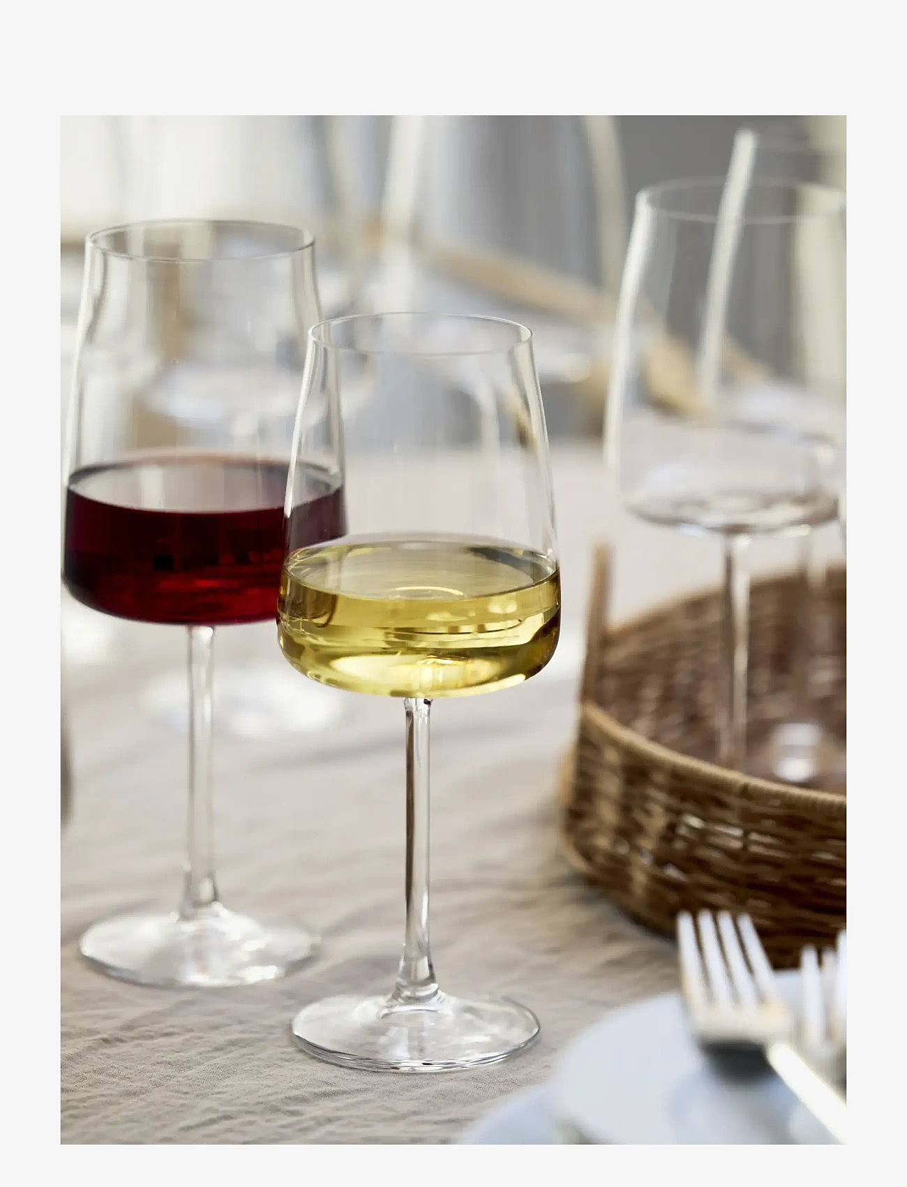 Lyngby Glas - White wine glass Zero 4pcs - weißweingläser - klar - 4
