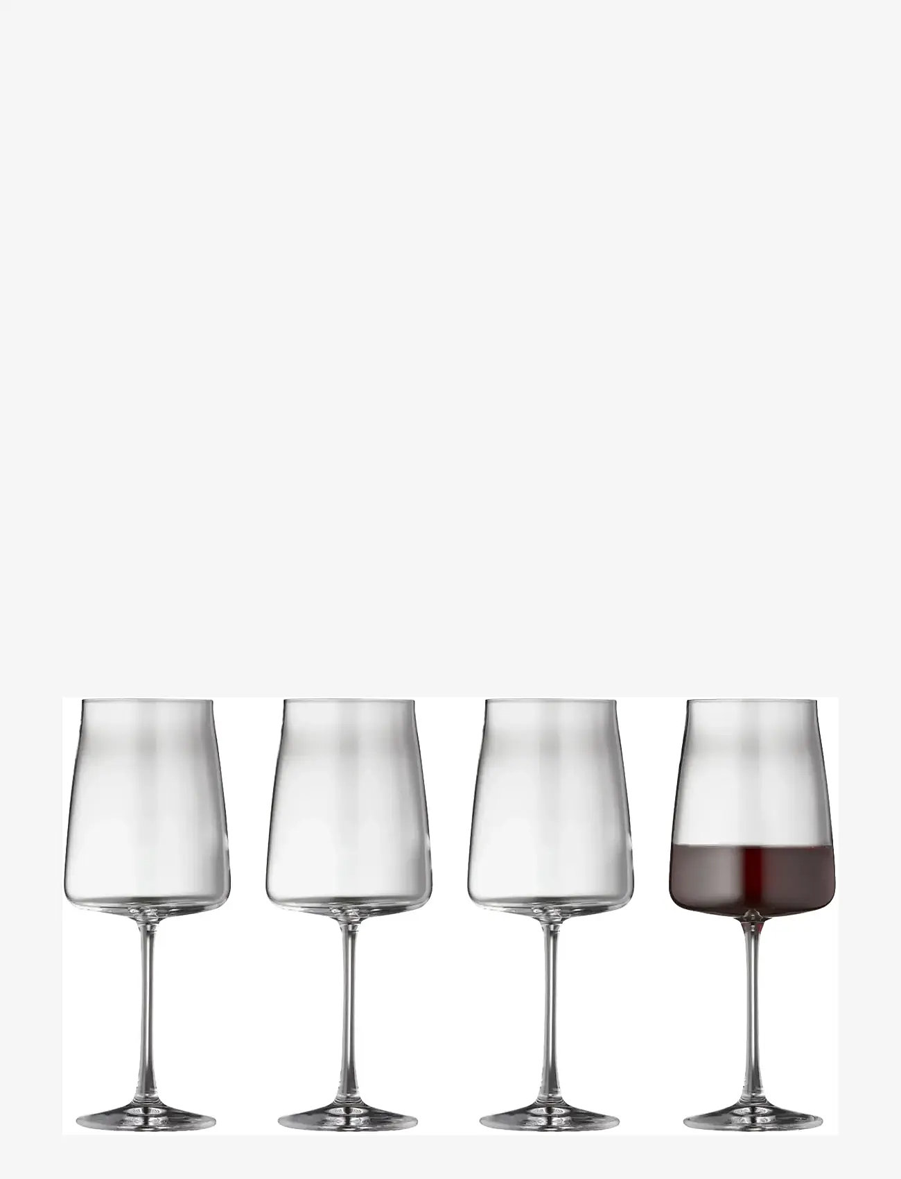 Lyngby Glas - Rødvinsglas Zero 4 stk. - rødvinsglas - klar - 1