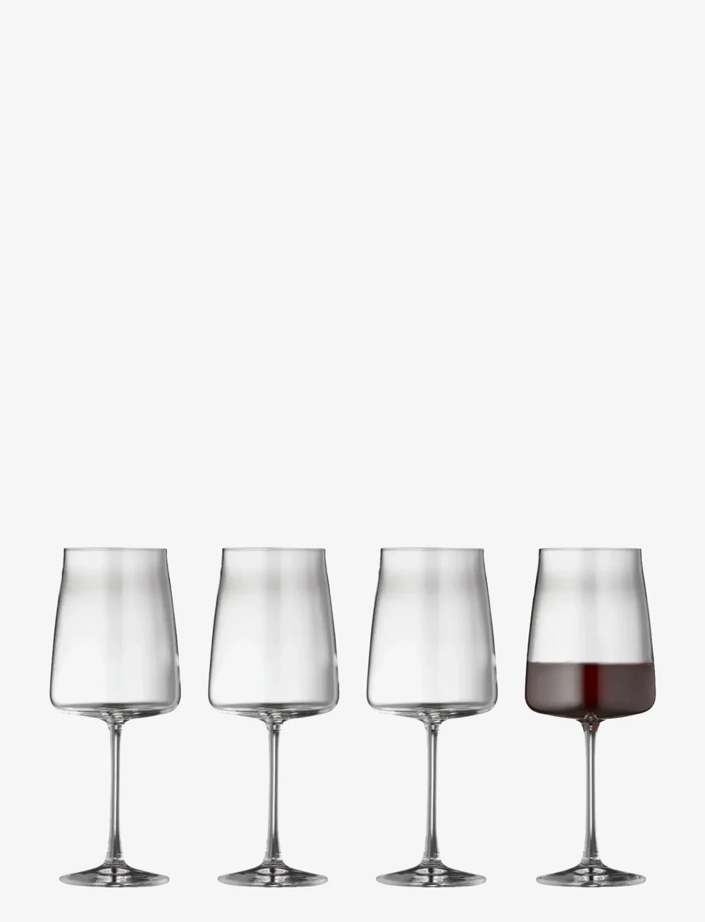Lyngby Glas - Red wine glass Zero 4 pcs - rotweingläser - klar - 0
