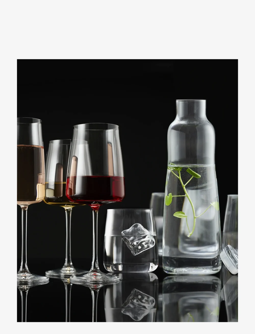 Lyngby Glas - Red wine glass Zero 4 pcs - rotweingläser - klar - 4