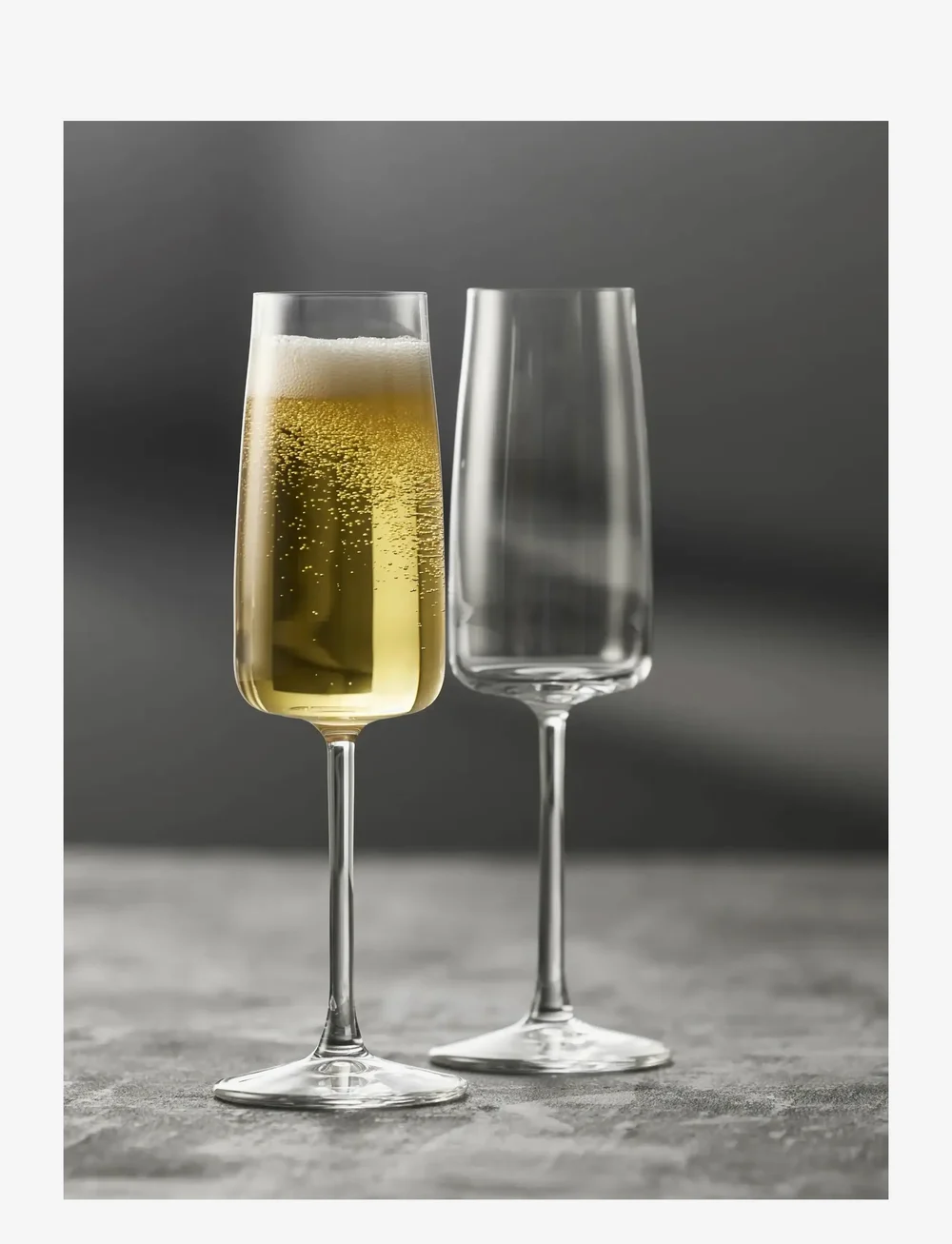 Lyngby Glas - Champagne glass Zero 4 pcs - nach preis einkaufen - klar - 2