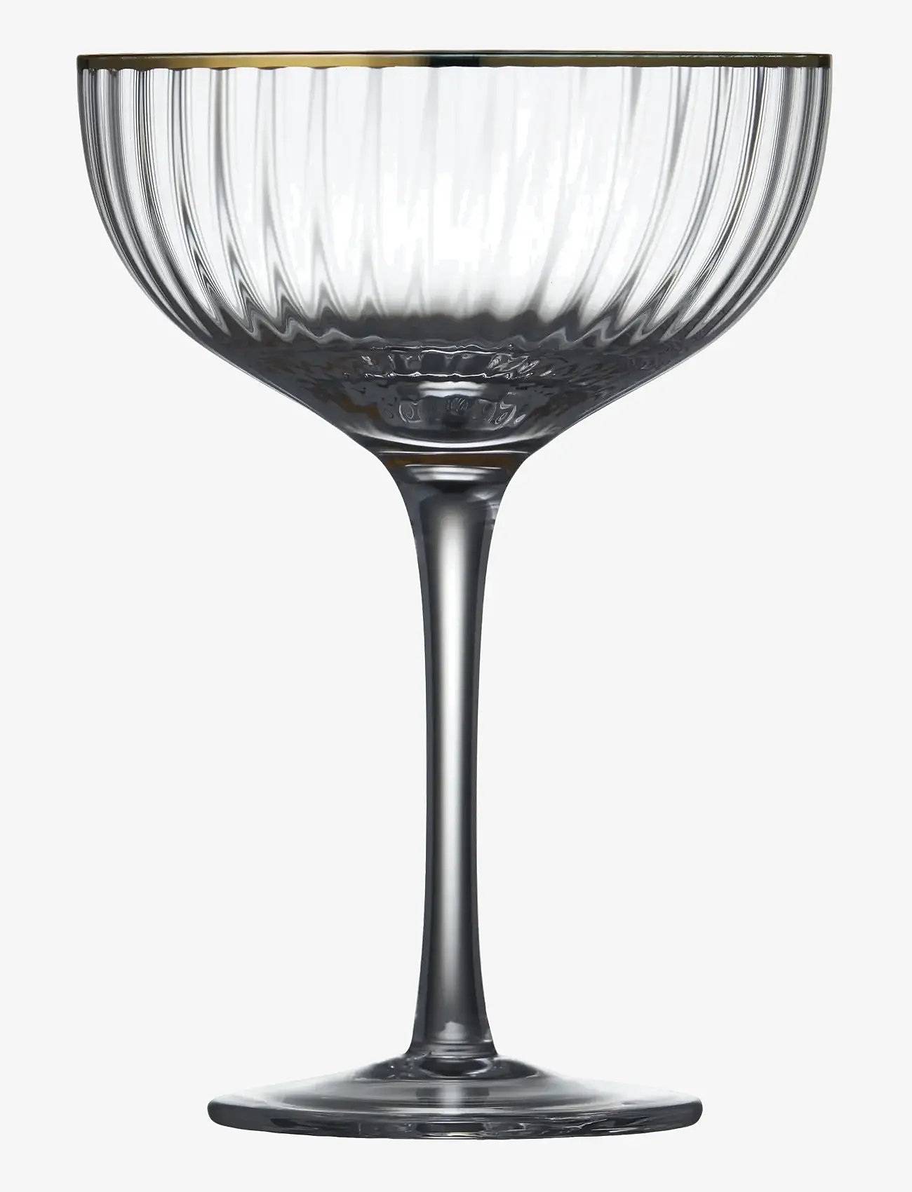 Lyngby Glas - Cocktailglas palermo gold 31,5cl 4stk - køb efter pris - transparen - 1