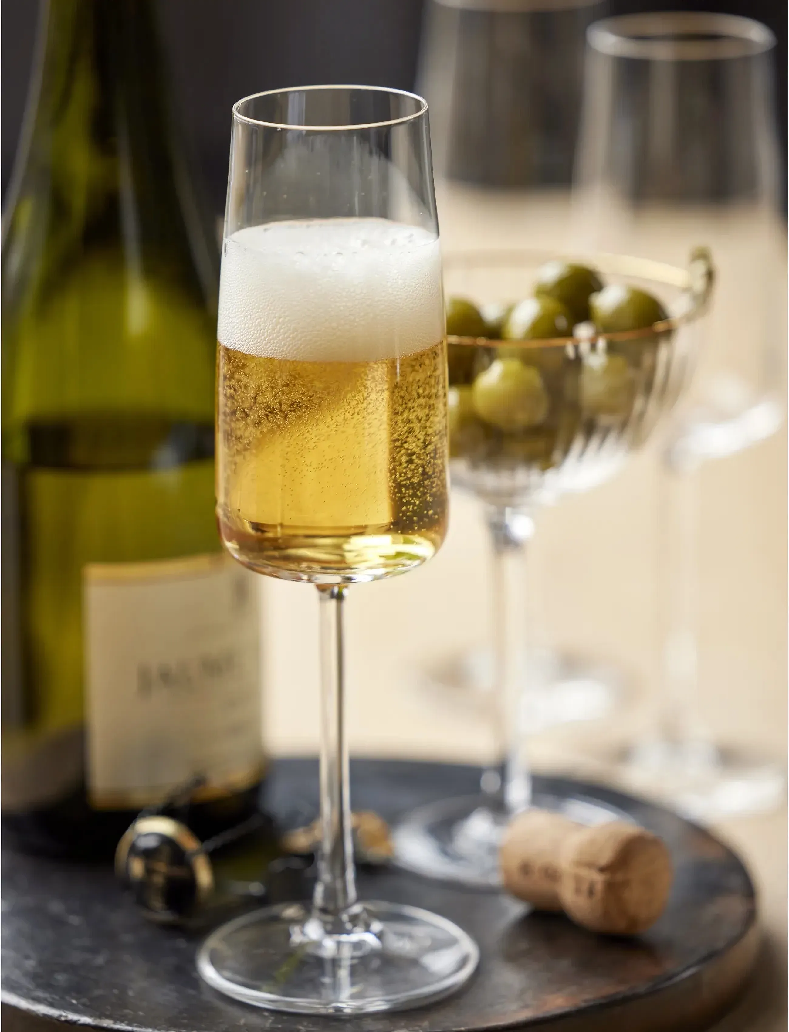 Lyngby Glas Cocktailglas palermo gold 31,5cl 4stk - Konfirmation - TRANSPAREN / clear