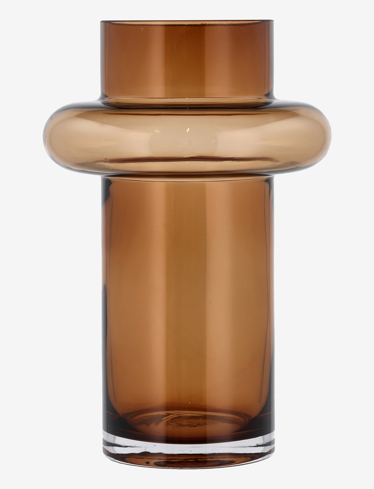 Lyngby Glas - Vase Tube - amber - 0