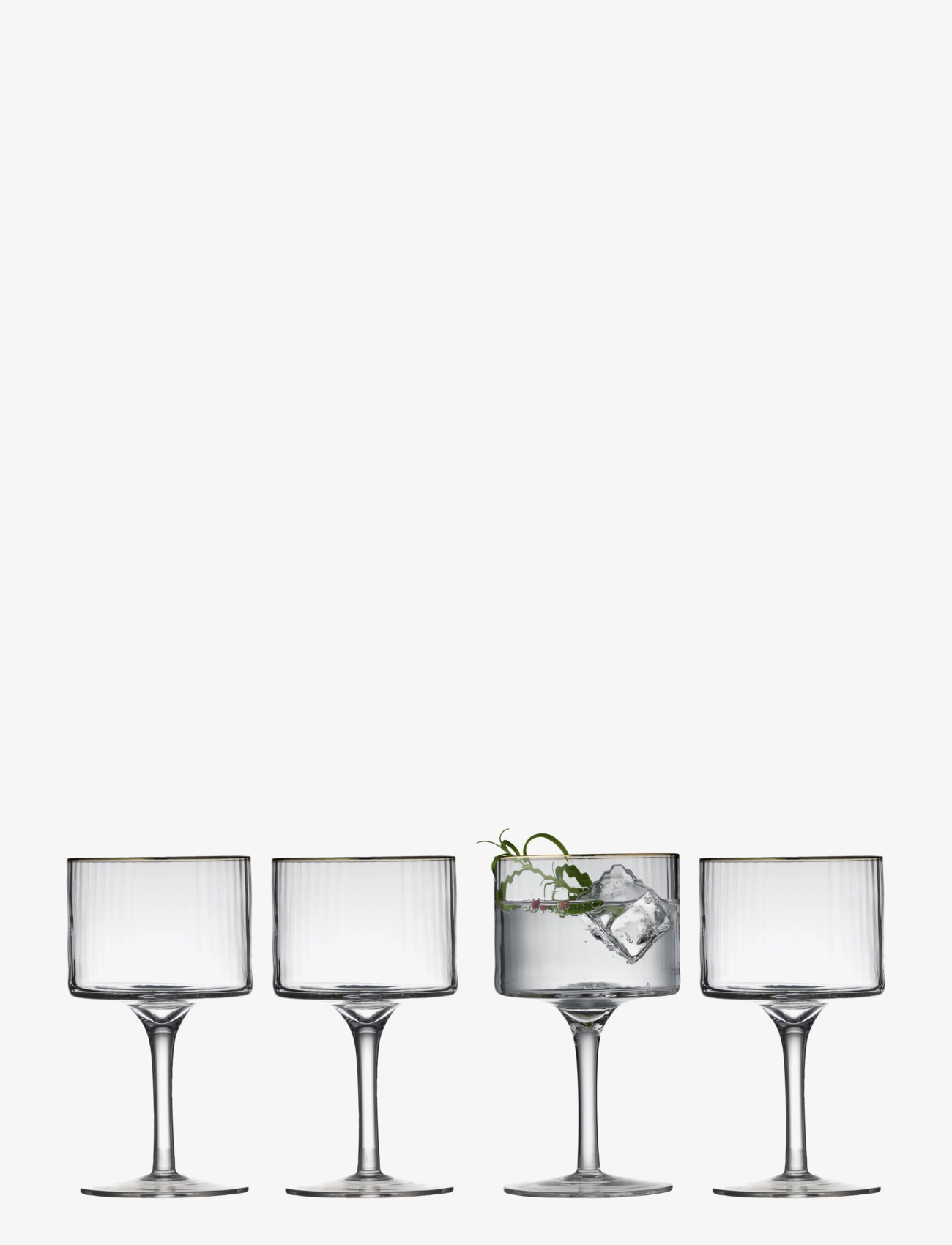 Lyngby Glas Gin & Tonicglas Palermo Gold 32Cl 4Stk, Gin glas, Nude, Str: 32 cl