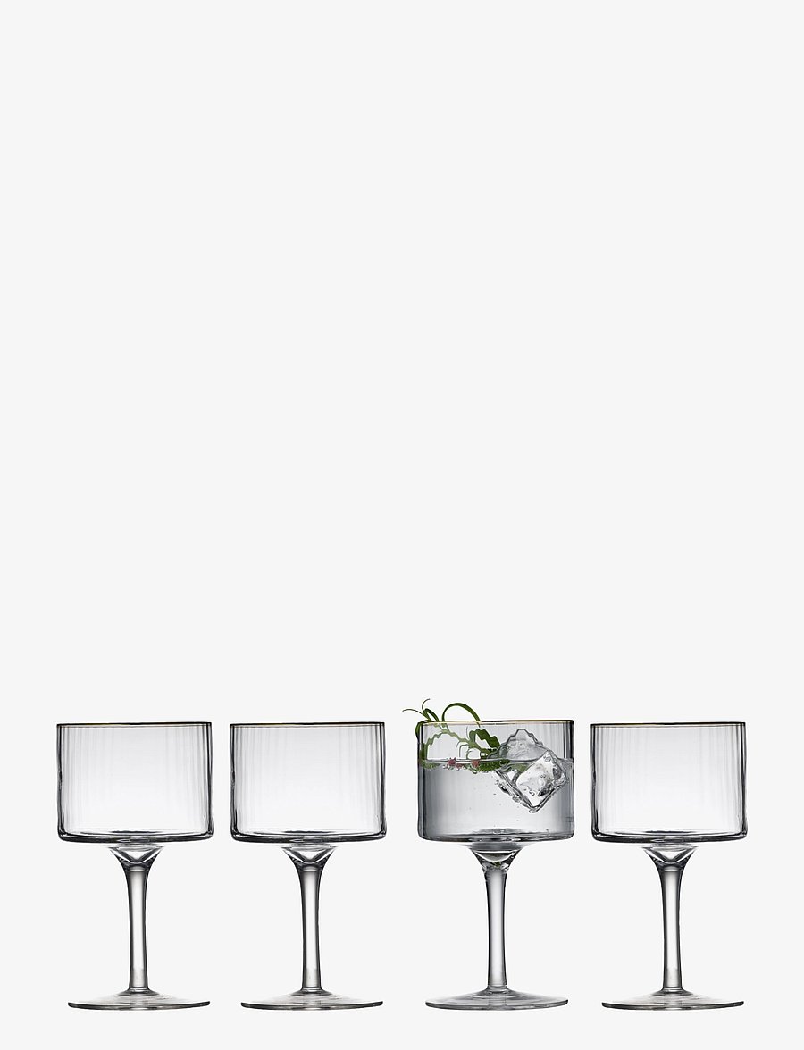 Lyngby Glas - Gin & tonic glass Palermo Gold 32cl 4pcs - nach preis einkaufen - transparen - 1