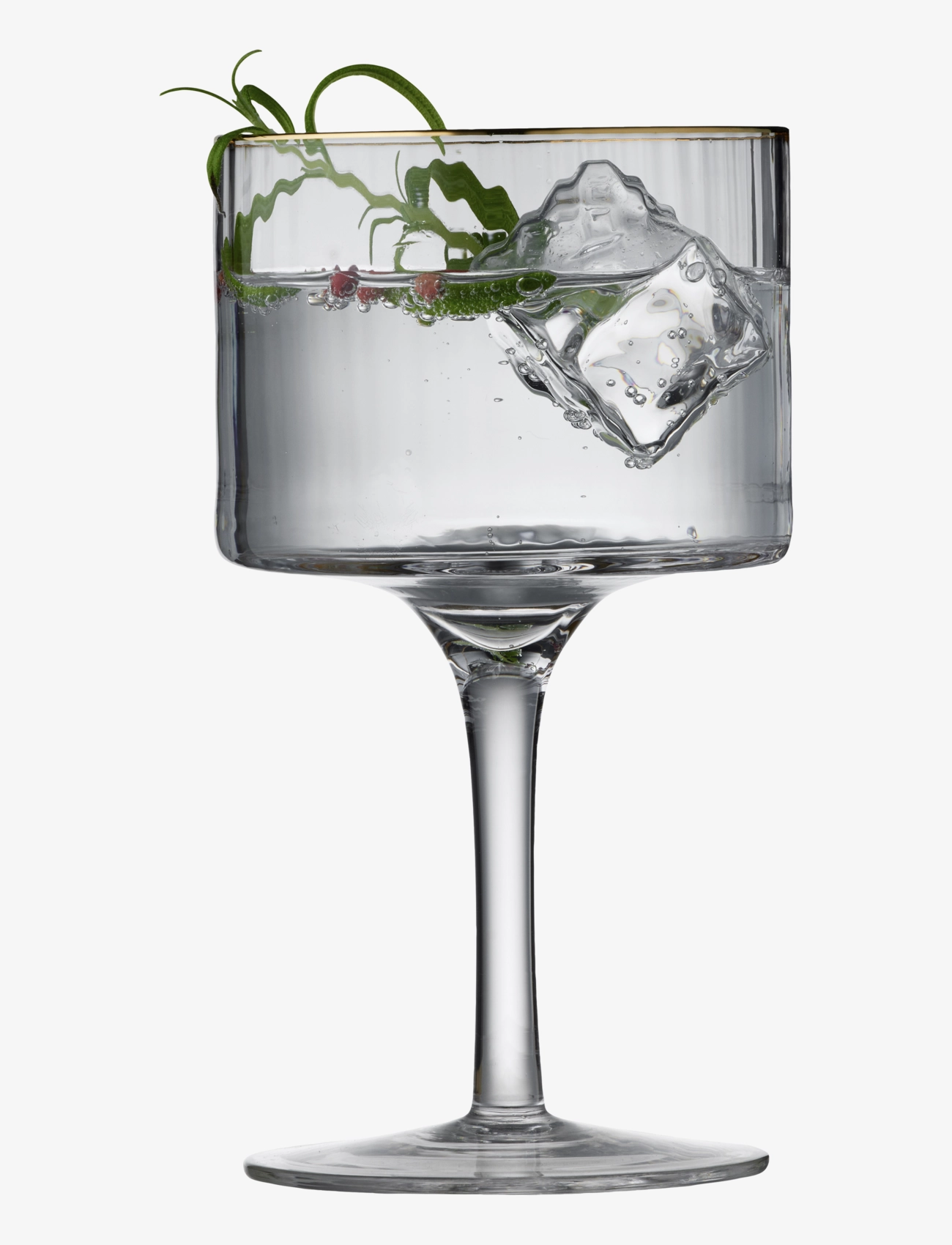Lyngby Glas - Gin & tonic glass Palermo Gold 32cl 4pcs - cocktaillasit & martinilasit - transparen - 3