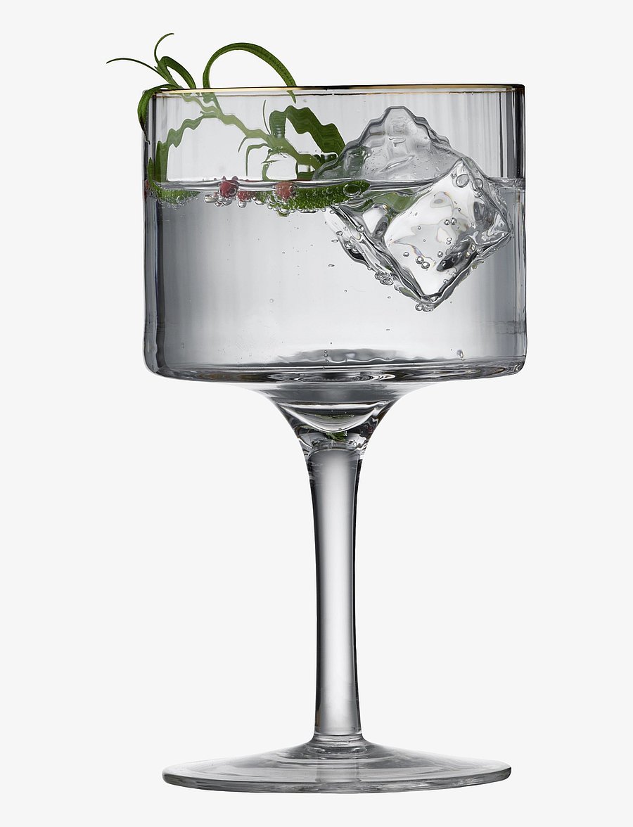 Lyngby Glas - Gin & tonic glass Palermo Gold 32cl 4pcs - nach preis einkaufen - transparen - 3