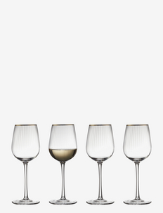 White wine glass Palermo Gold 30 cl 4 pcs, Lyngby Glas