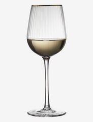 Lyngby Glas - White wine glass Palermo Gold 30 cl 4 pcs - white wine glasses - transparen - 1