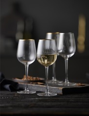 Lyngby Glas - White wine glass Palermo Gold 30 cl 4 pcs - balto vyno taurės - transparen - 4
