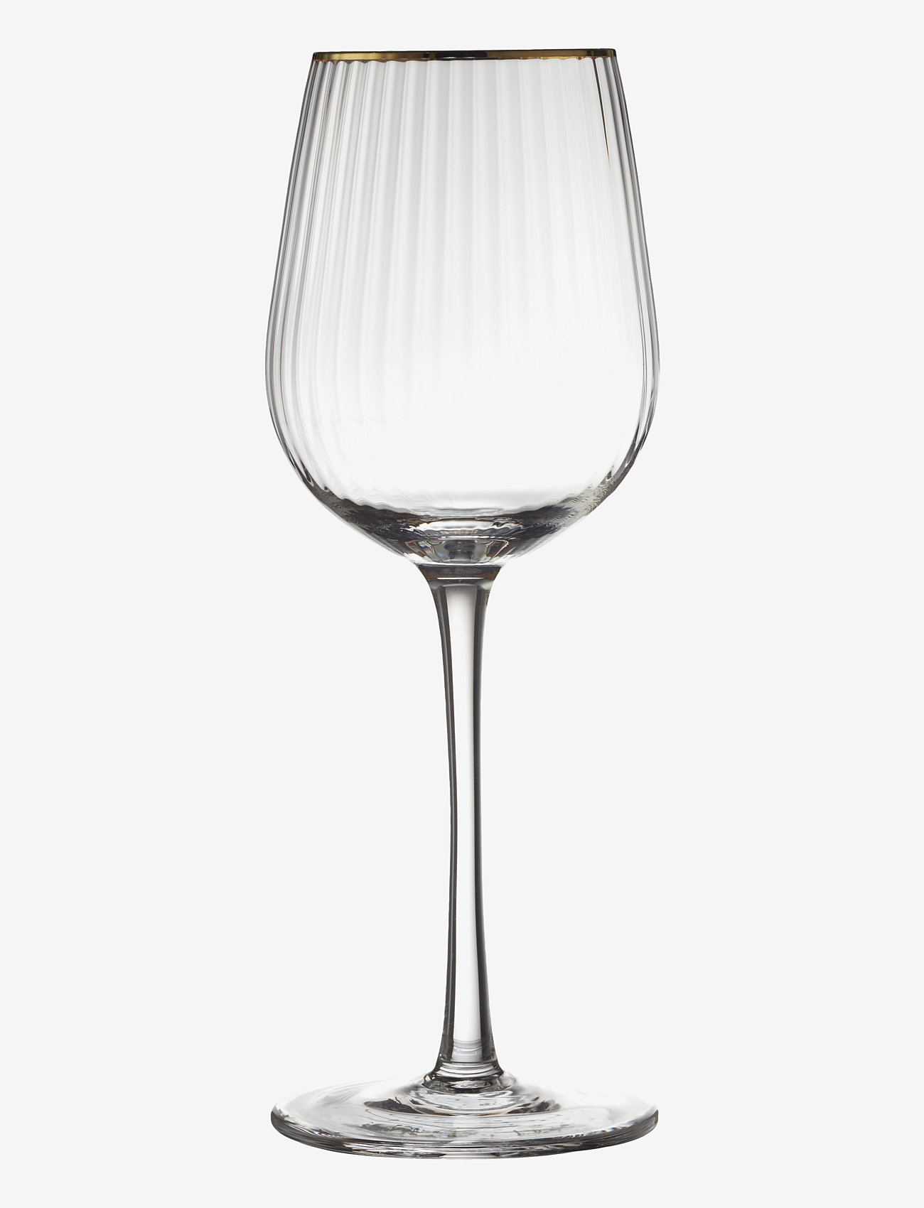 Lyngby Glas - Hvidvinsglas palermo gold 30 cl 4 stk. - hvidvinsglas - transparen - 2