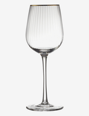 Lyngby Glas - White wine glass Palermo Gold 30 cl 4 pcs - balto vyno taurės - transparen - 2