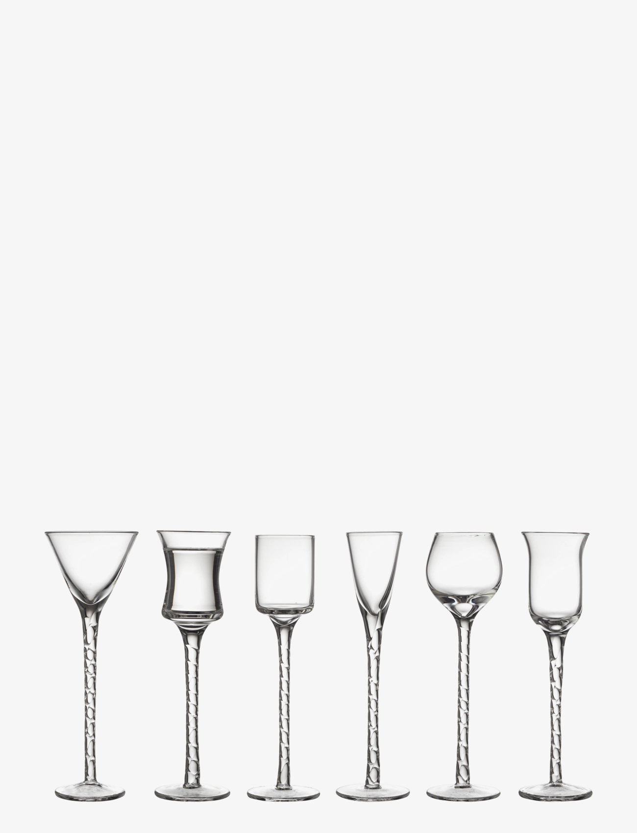 Lyngby Glas Snapseglas Rom 18 Cm 6 Stk. Klar, One Size, Glass, Nackt - Shot Homeware