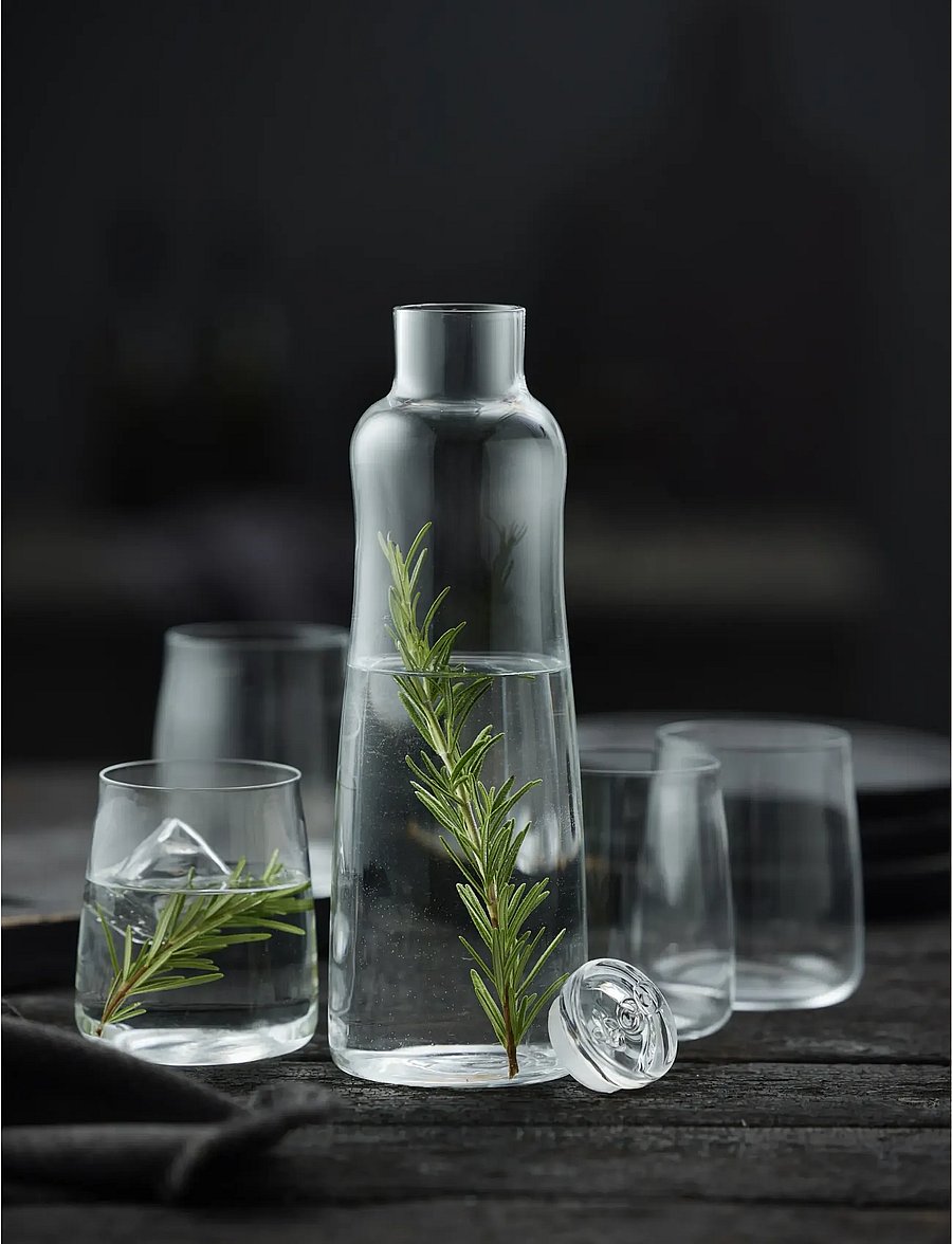 Lyngby Glas - Carafe set Zero 5 pcs - wasserkaraffen - clear - 0