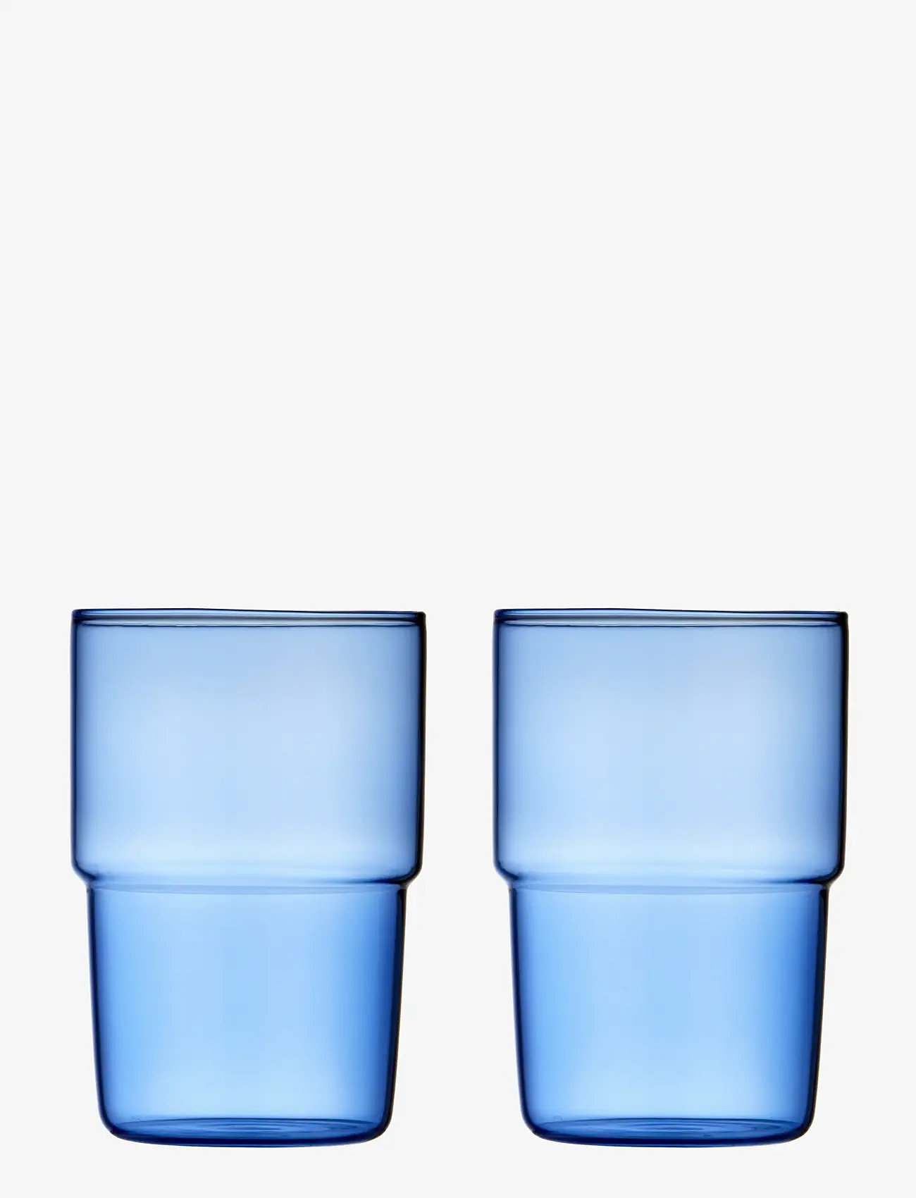 Lyngby Glas - Drinking glass Torino 2 pcs - drinking glasses & tumblers - blue - 1