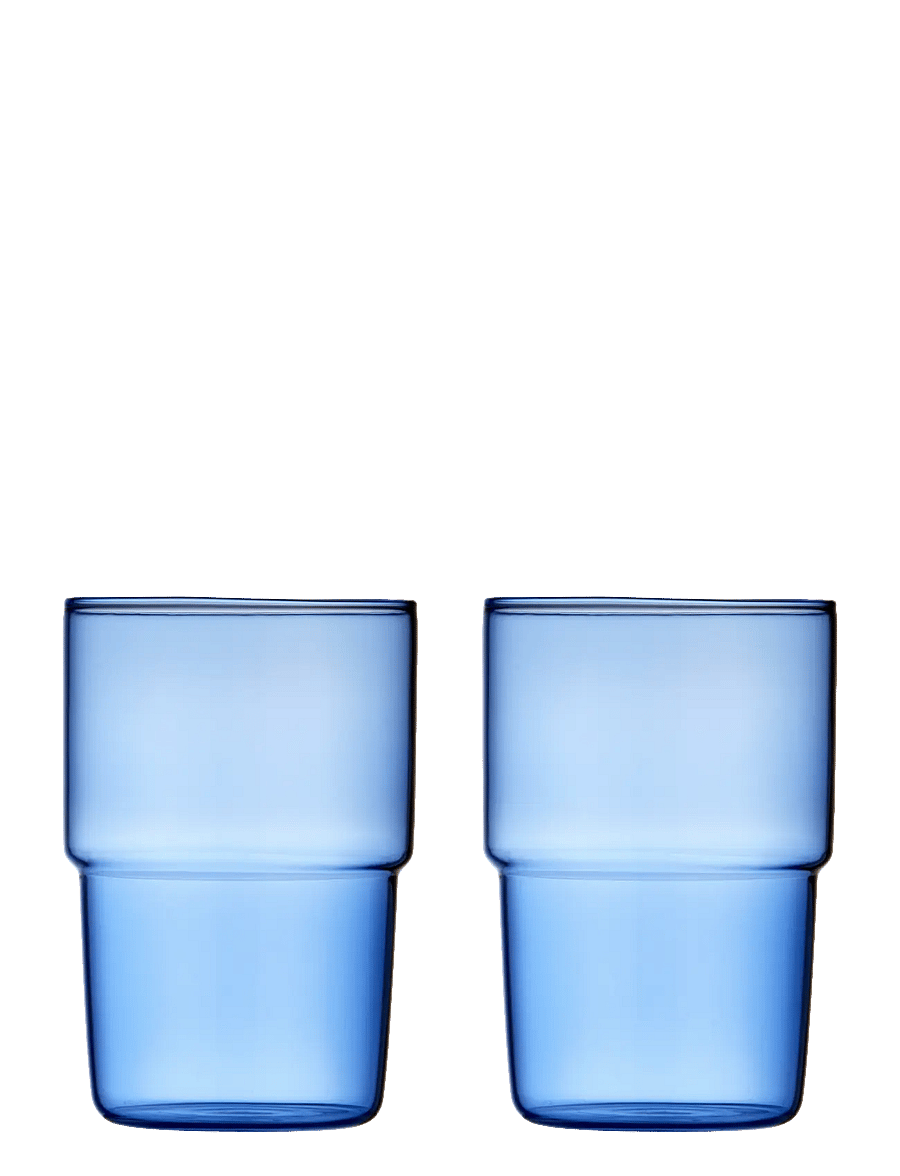 Lyngby Glas - Drinking glass Torino 2 pcs - die niedrigsten preise - blue - 0