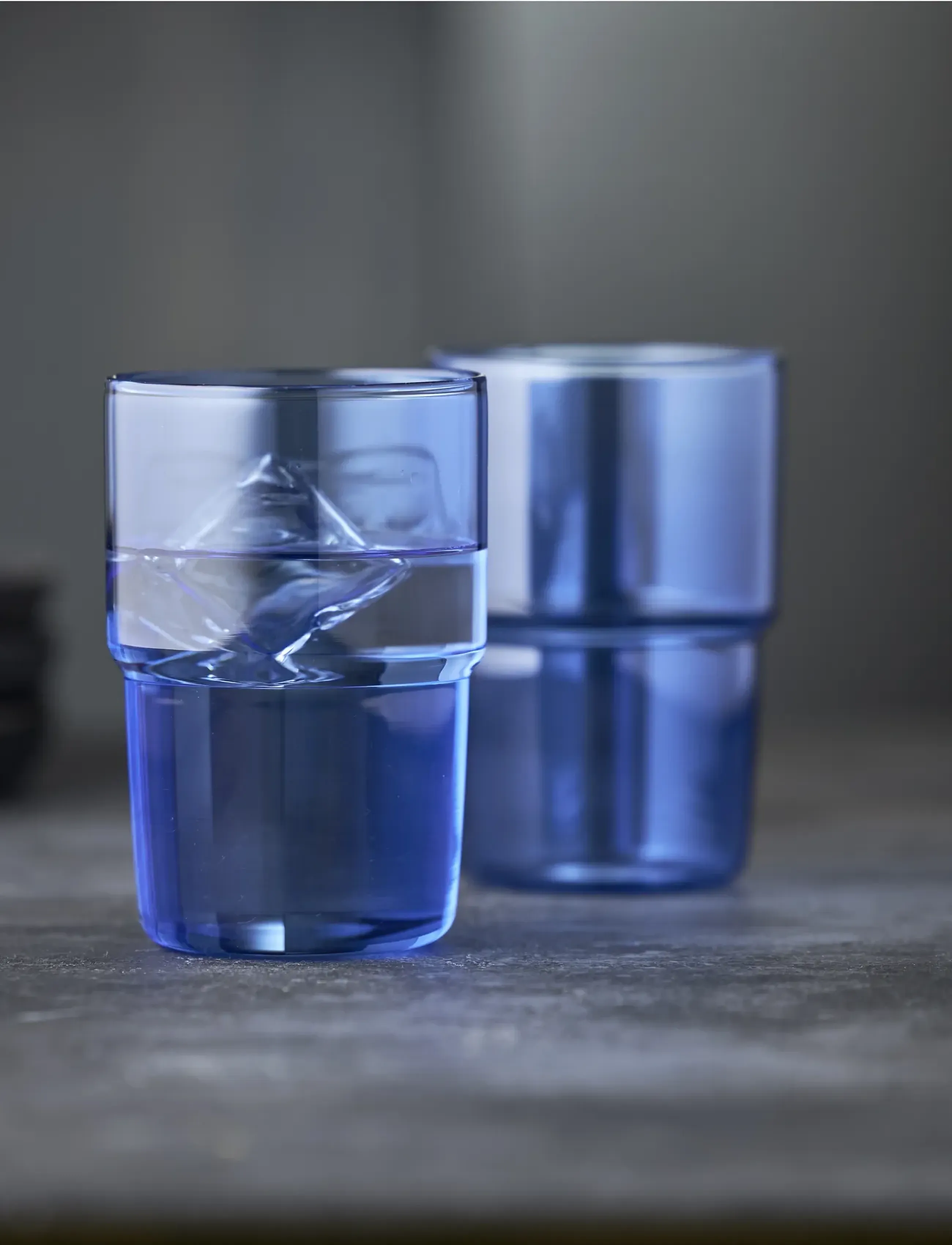 Lyngby Glas Drikkeglas Torino 2 Stk., 40 cl, Glass, Blau - Drinking Homeware
