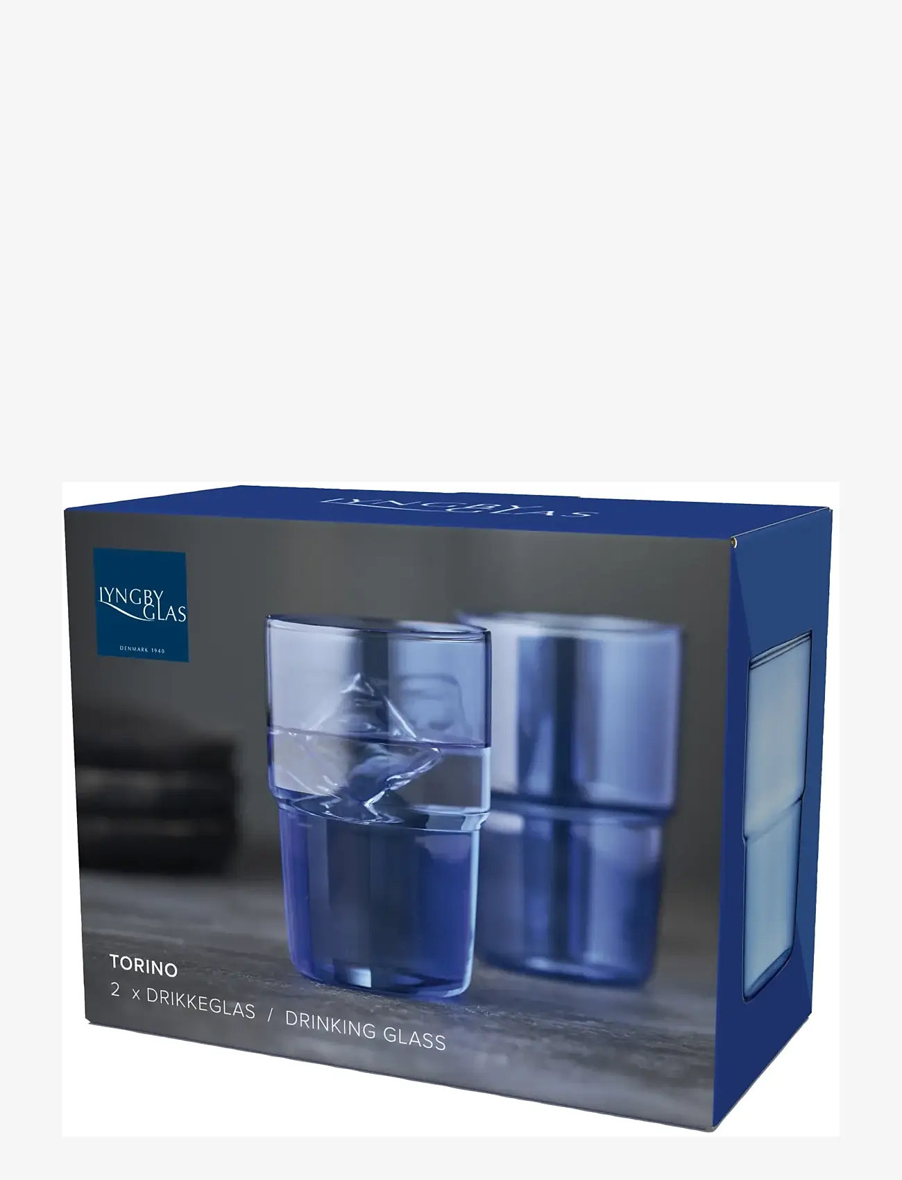 Lyngby Glas - Drinking glass Torino 2 pcs - drinking glasses & tumblers - blue - 4