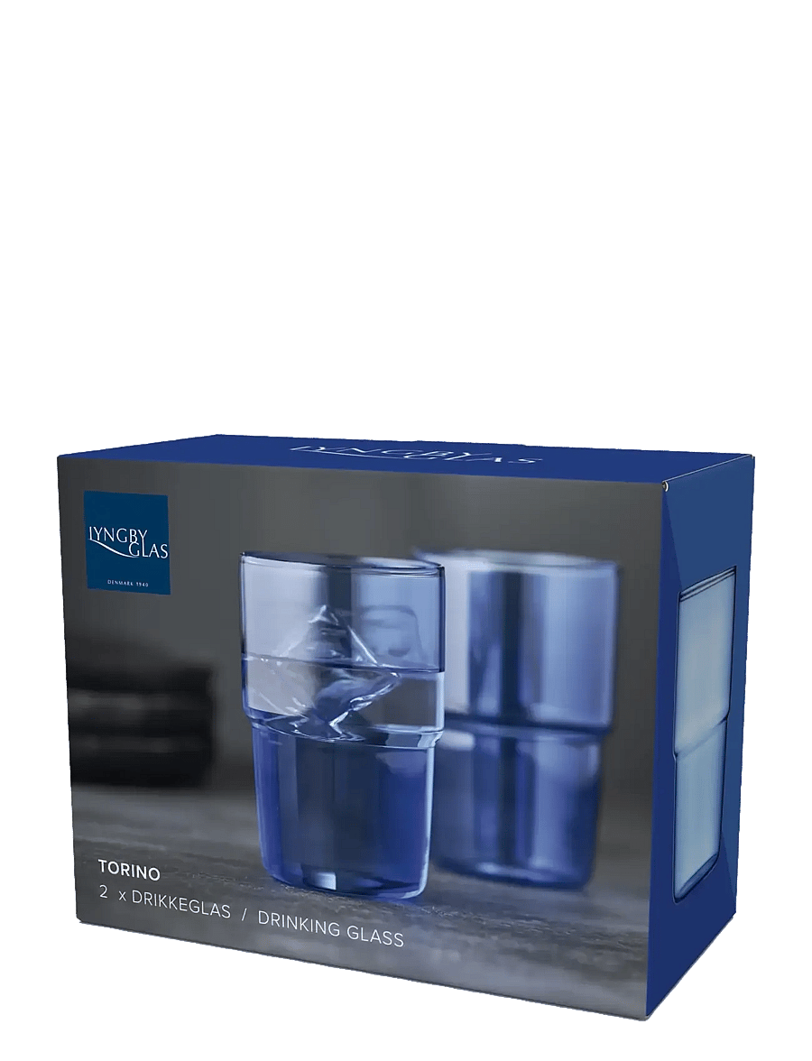 Lyngby Glas - Drinking glass Torino 2 pcs - die niedrigsten preise - blue - 3